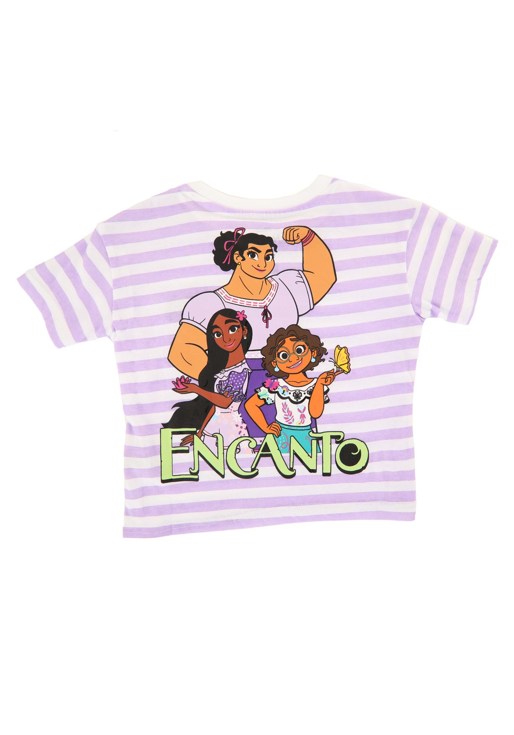 Encanto Embroidered Striped Shirt for Girls