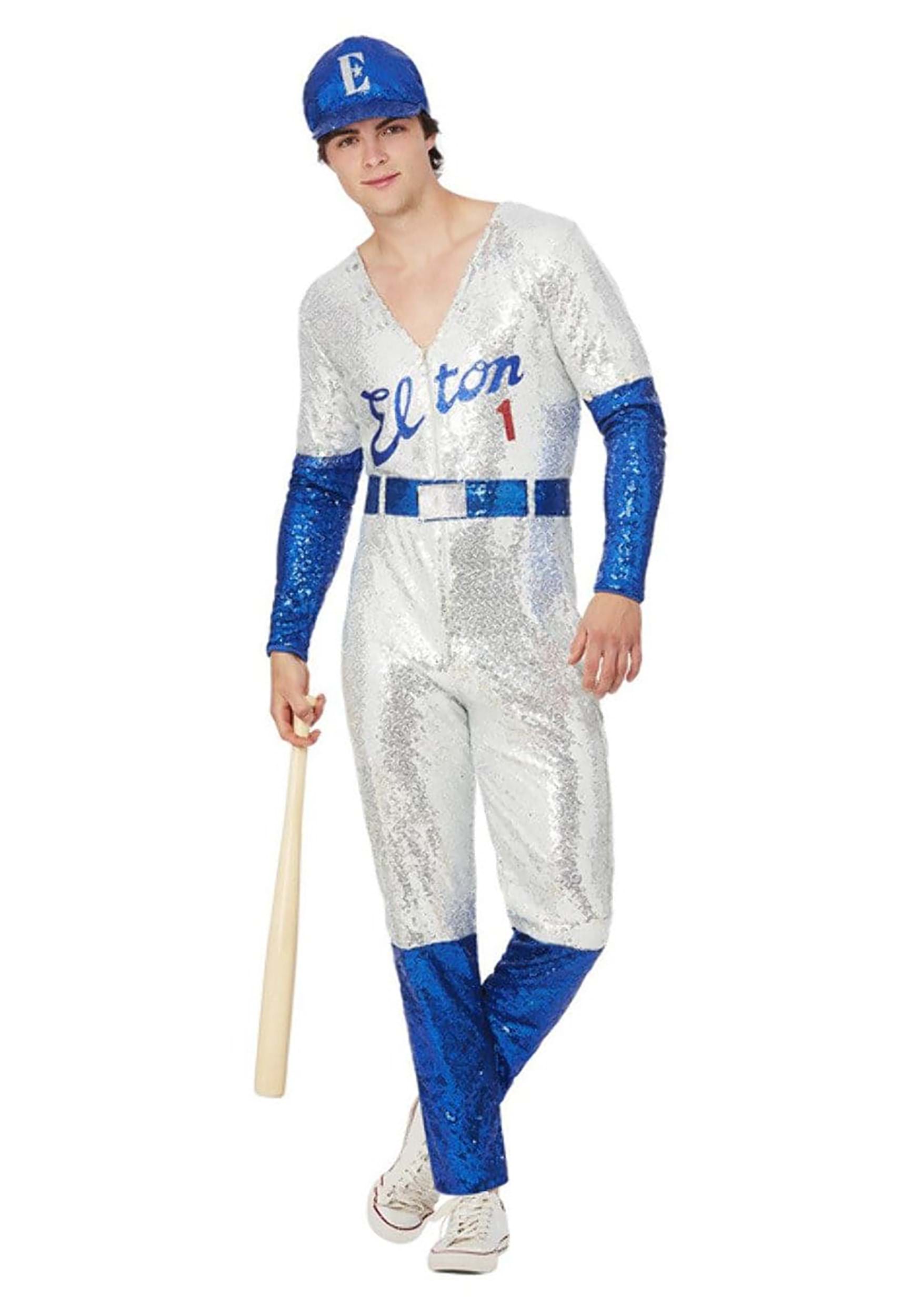 Men's Elton John Deluxe Sequin Baseball Costume