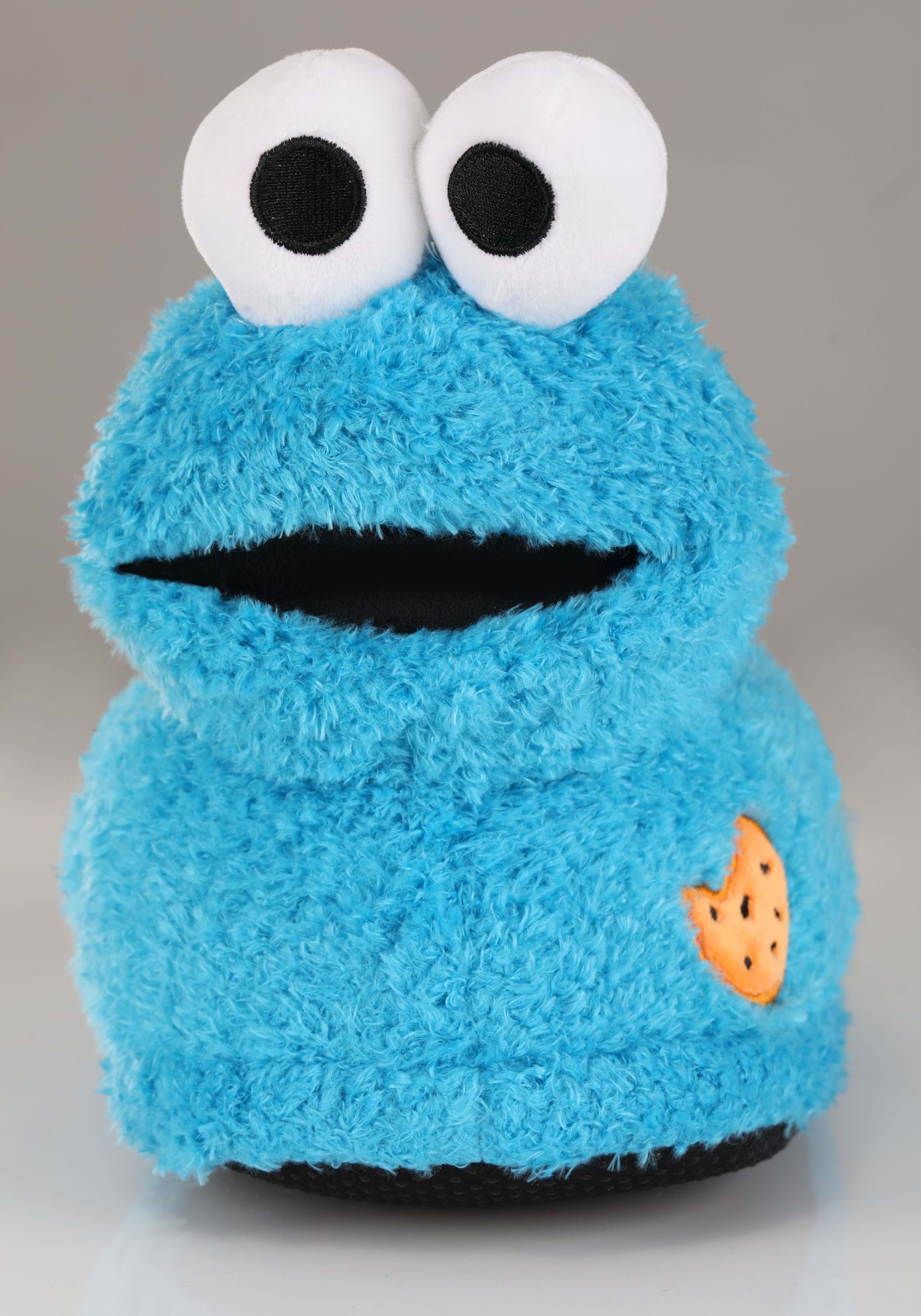 Cookie Monster Plush Slippers for Adults