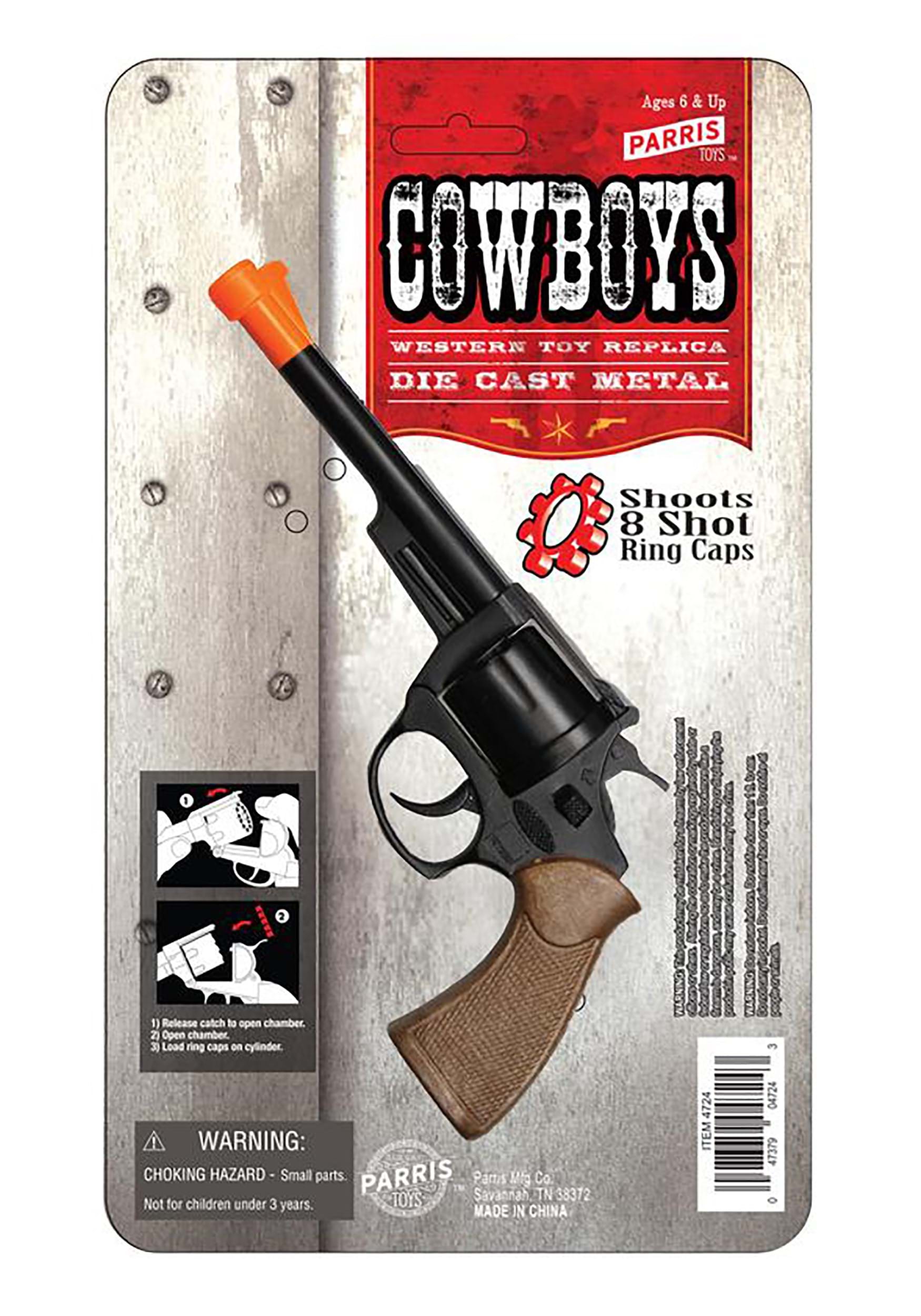 8 Shot Die Cast Toy Pistol Accessory