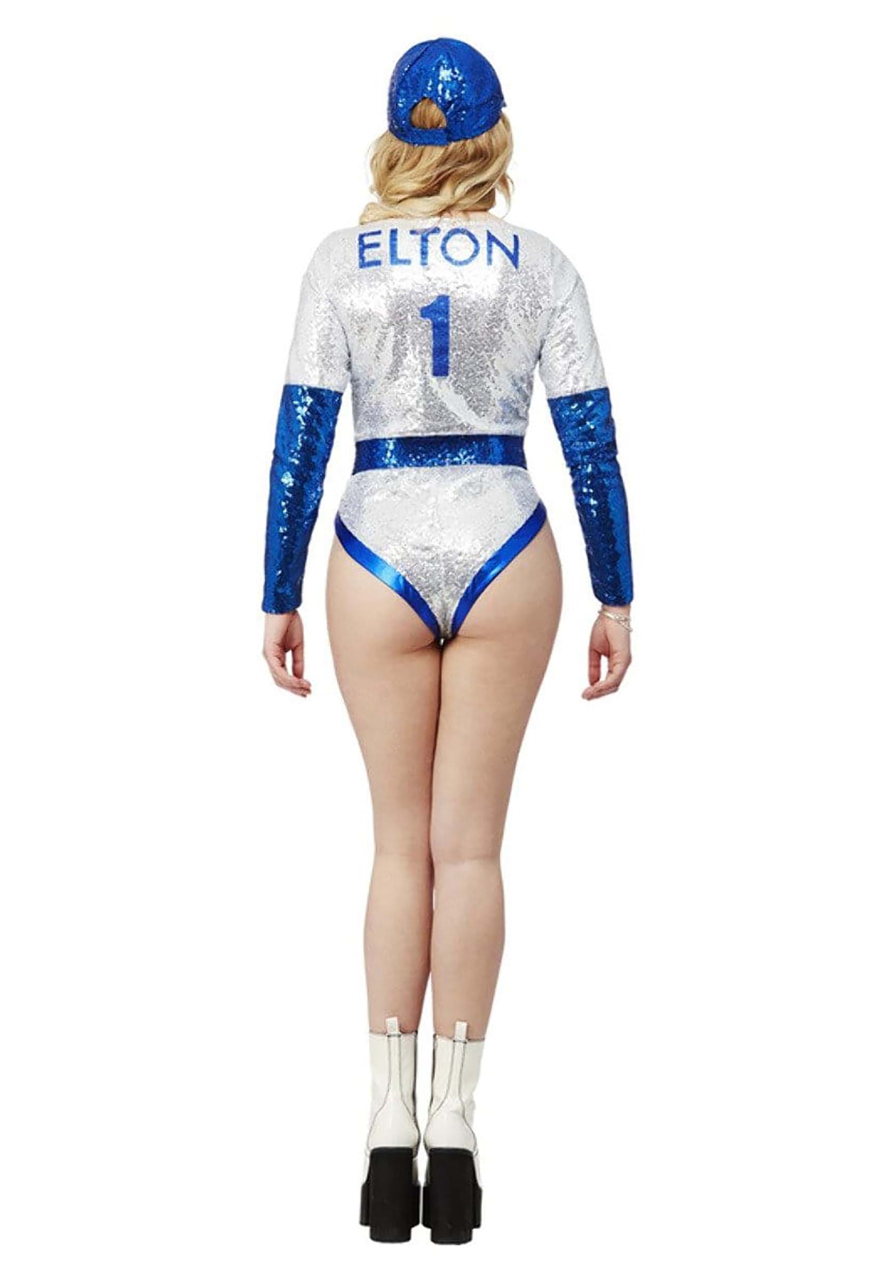Elton John Deluxe Sequin Baseball Costume for Women