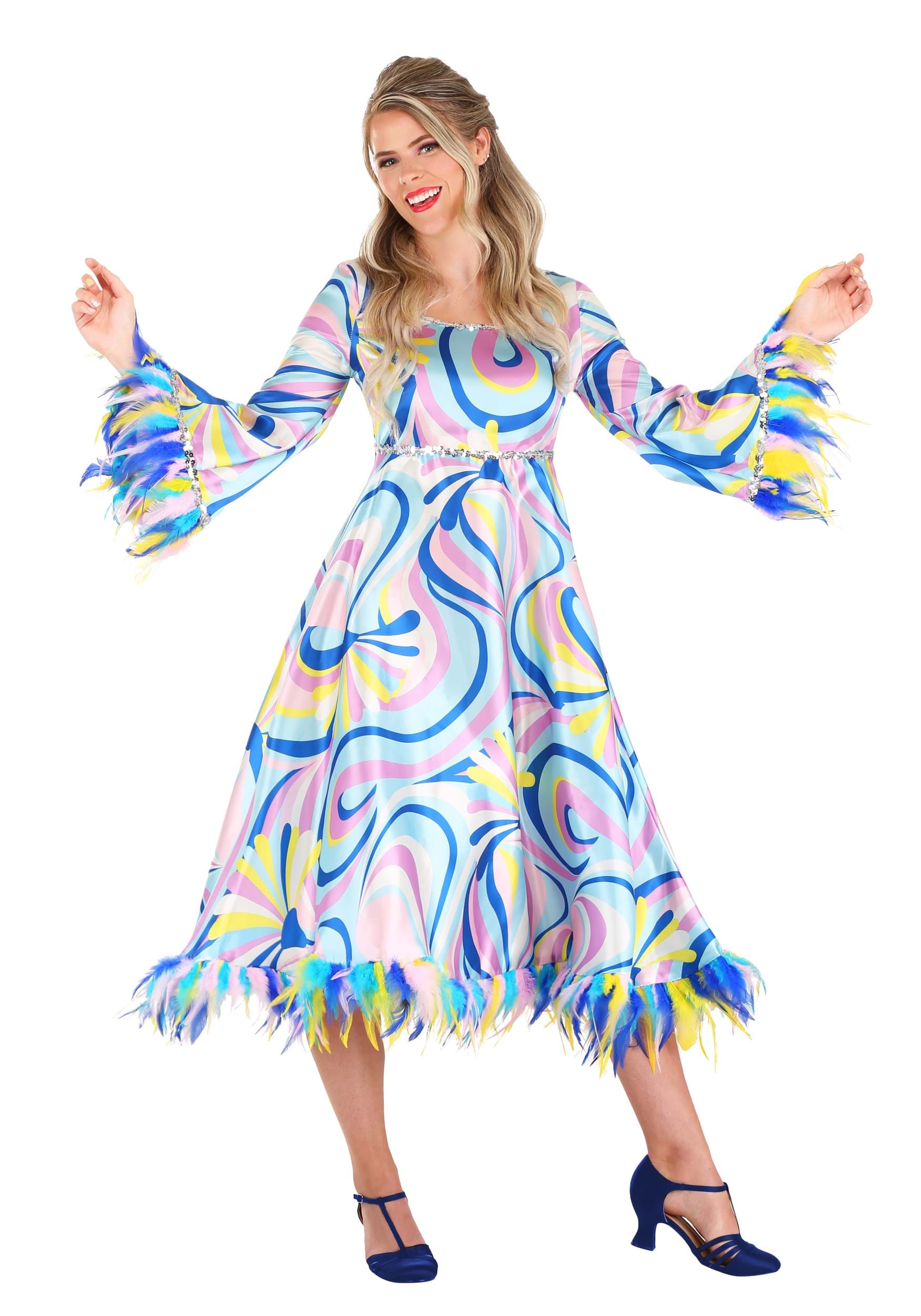 Women's 60s Mama Costume Dress