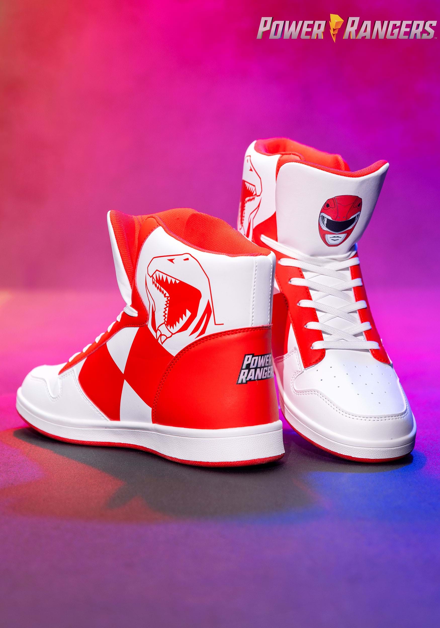Adult Red Power Rangers Costume Inspired Sneakers