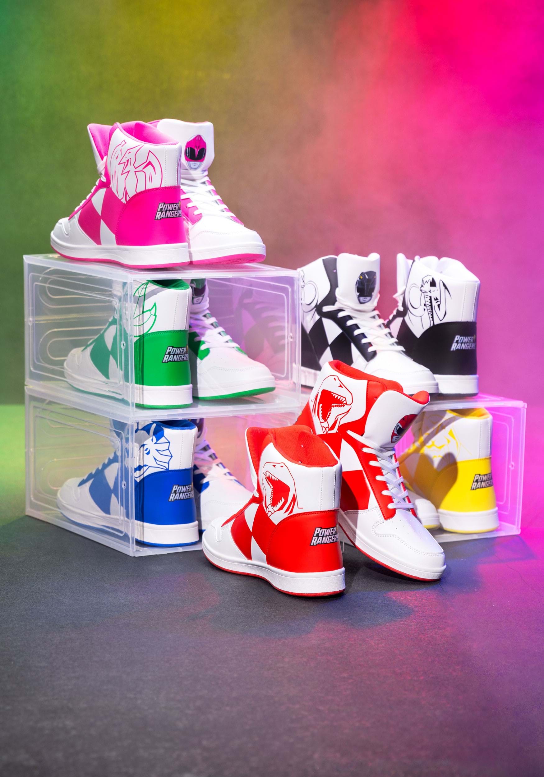 Adult Red Power Rangers Costume Inspired Sneakers