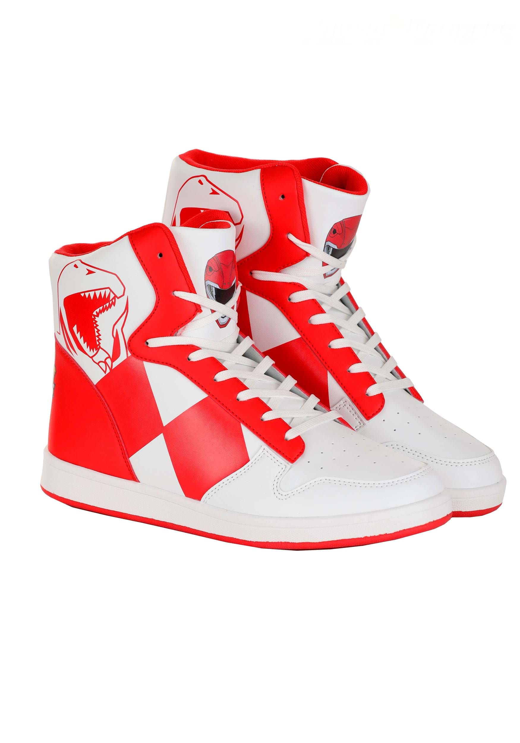 Adult Red Power Rangers Costume Inspired Sneakers