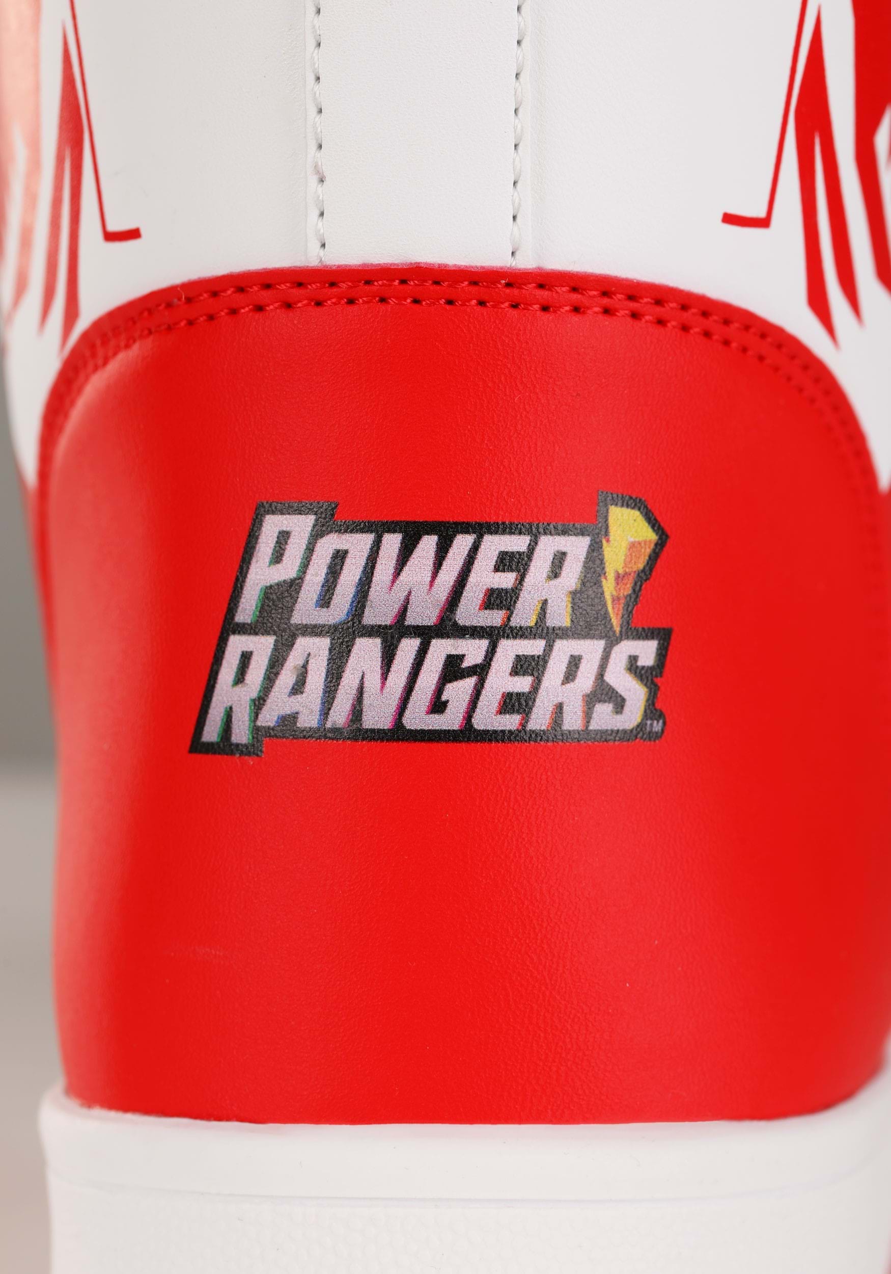 Adult Red Power Rangers Costume Inspired Sneakers