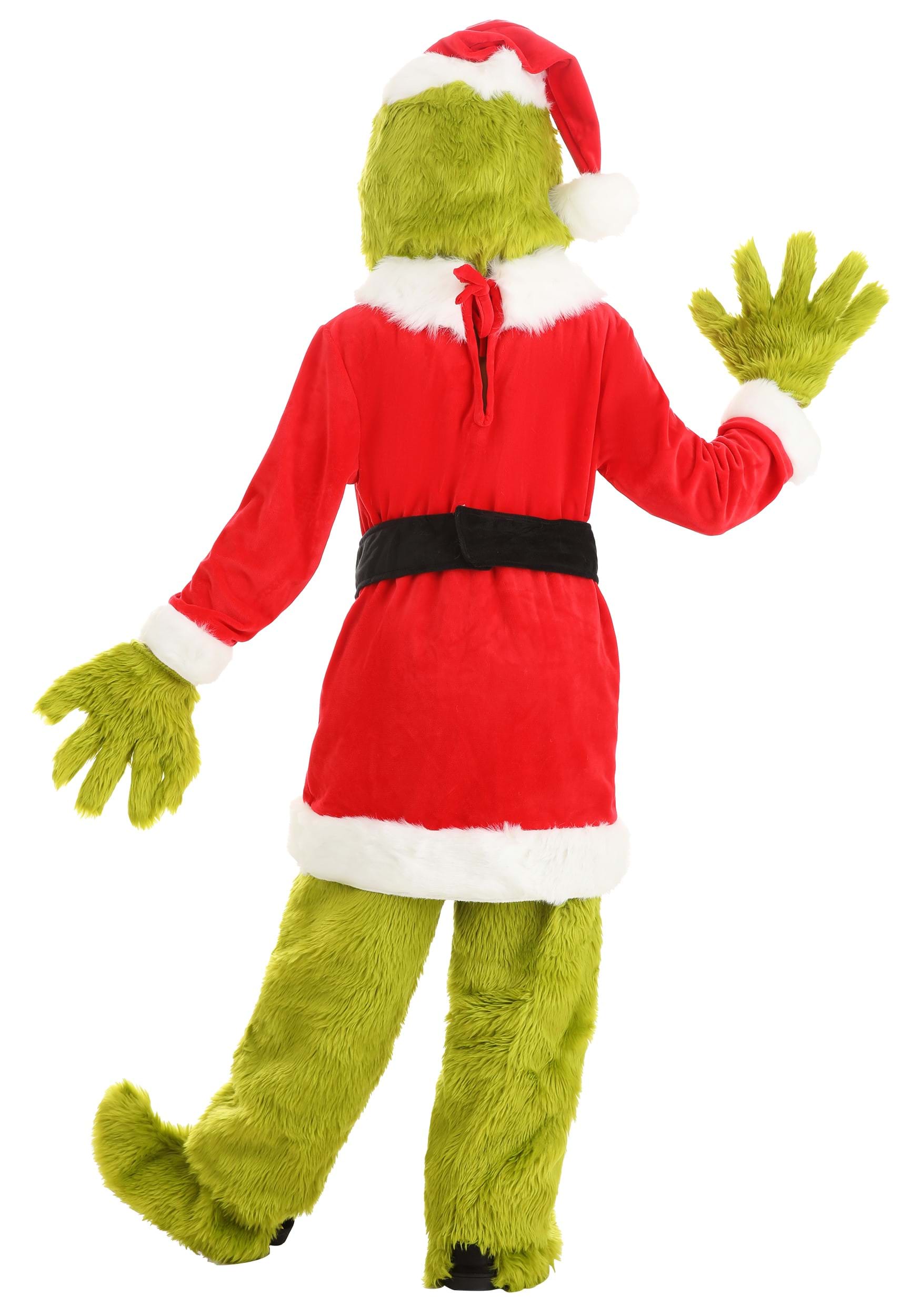 The Grinch Kid's Santa Open Face Costume