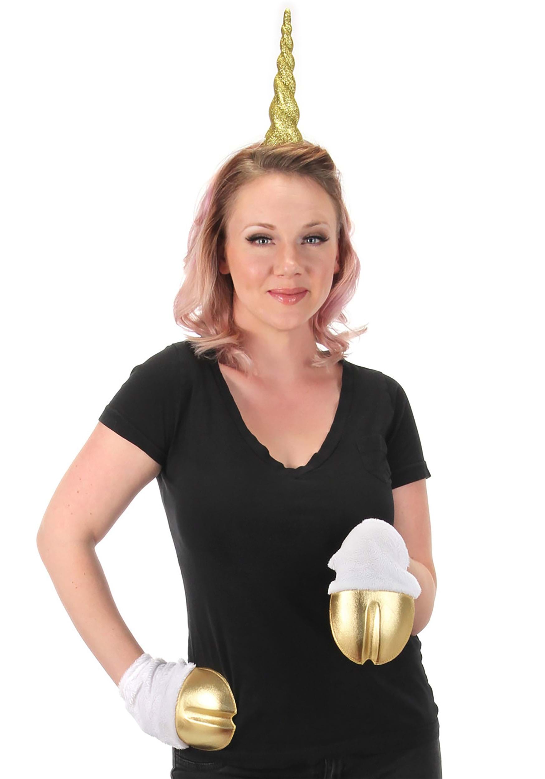 Unicorn Costume Gold Front Hooves