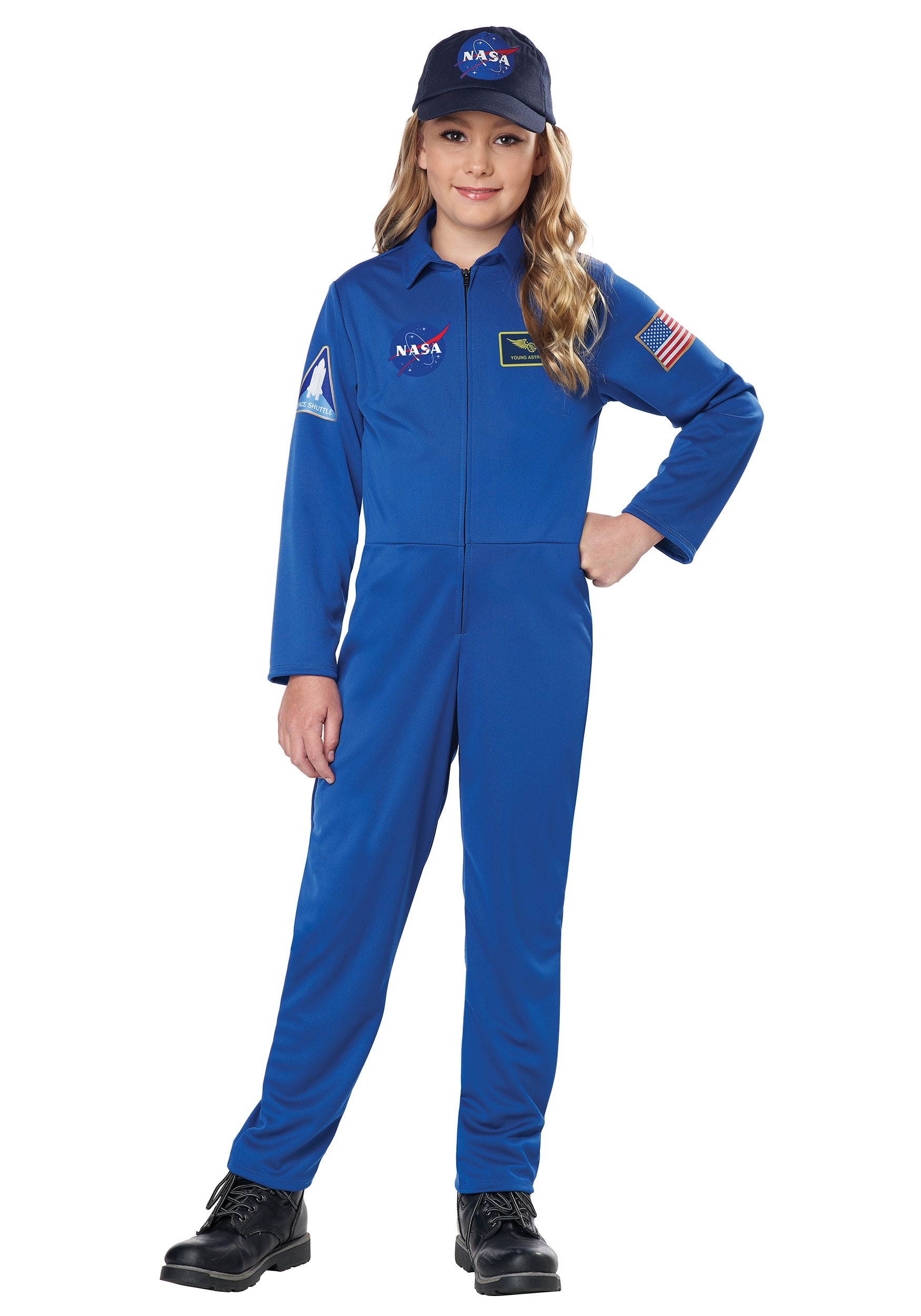 NASA Blue Child Jumpsuit Costume