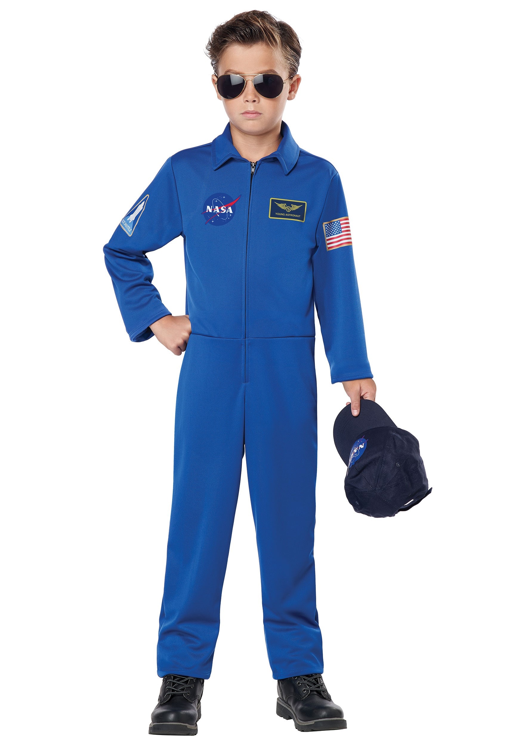 NASA Blue Child Jumpsuit Costume