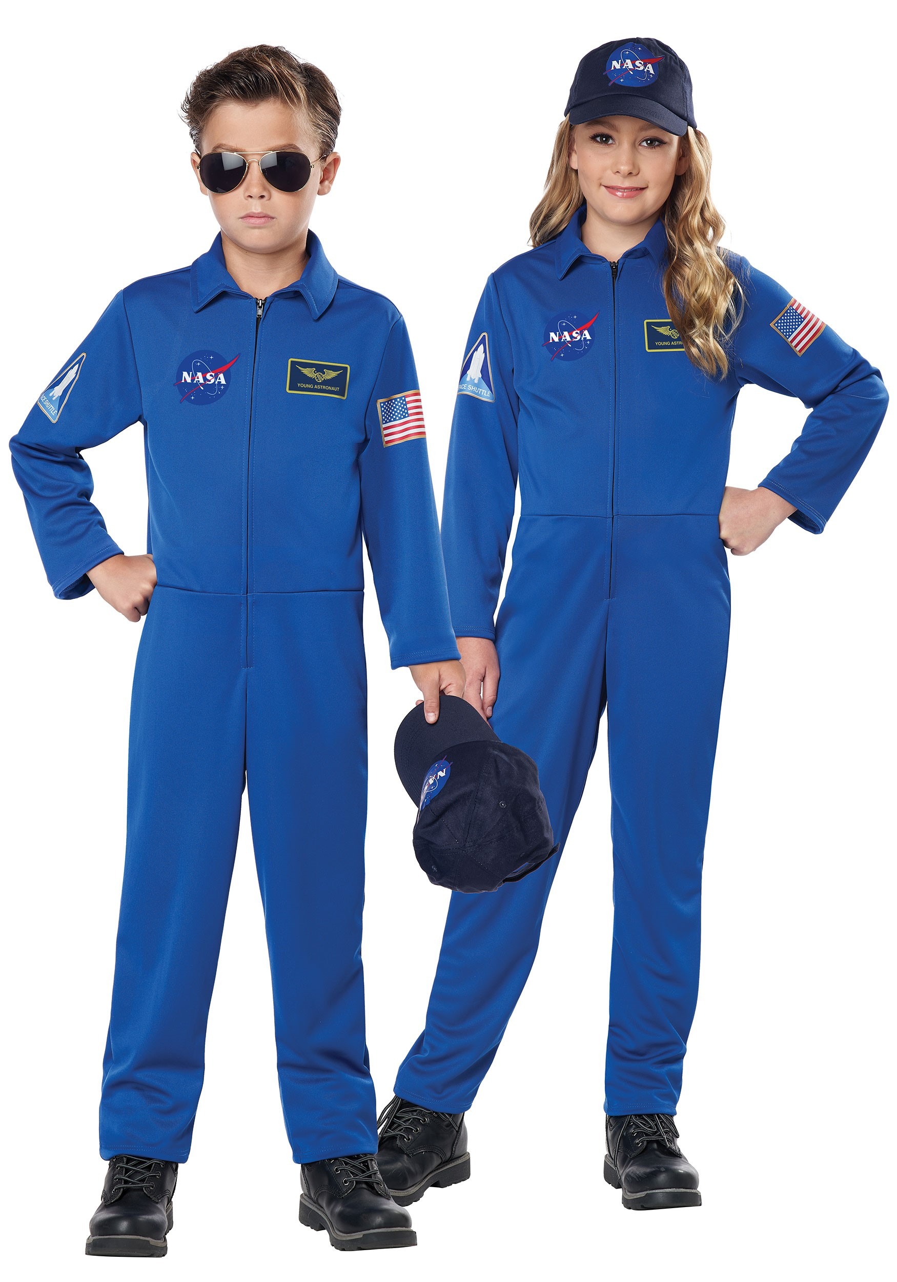 NASA Blue Child Jumpsuit Costume