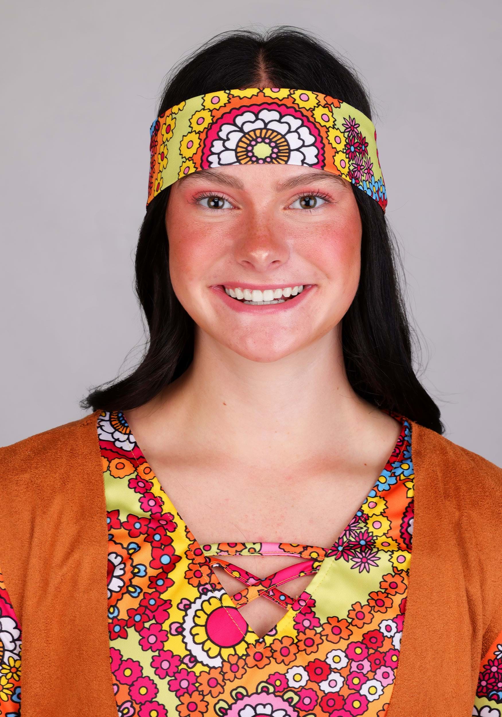 Women's 70s Woodstock Hippie Costume Dress