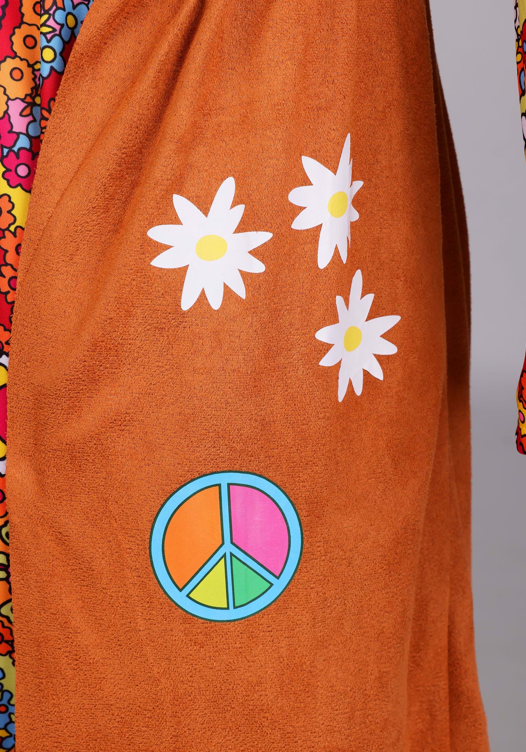 Women's 70s Woodstock Hippie Costume Dress