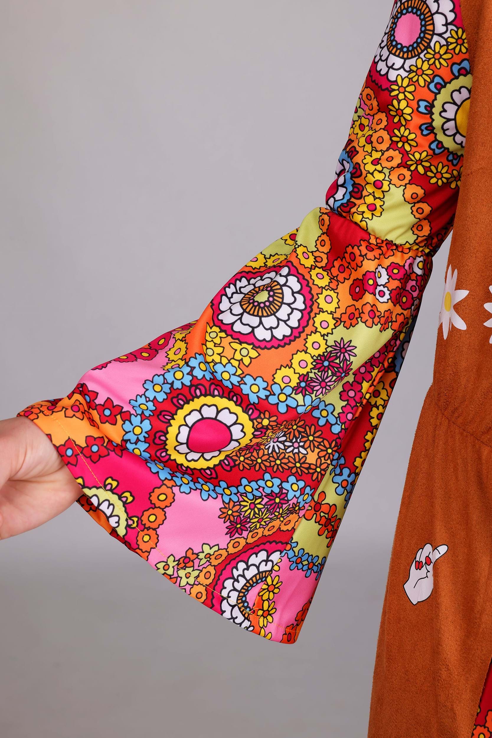 Women's 70s Woodstock Hippie Costume Dress