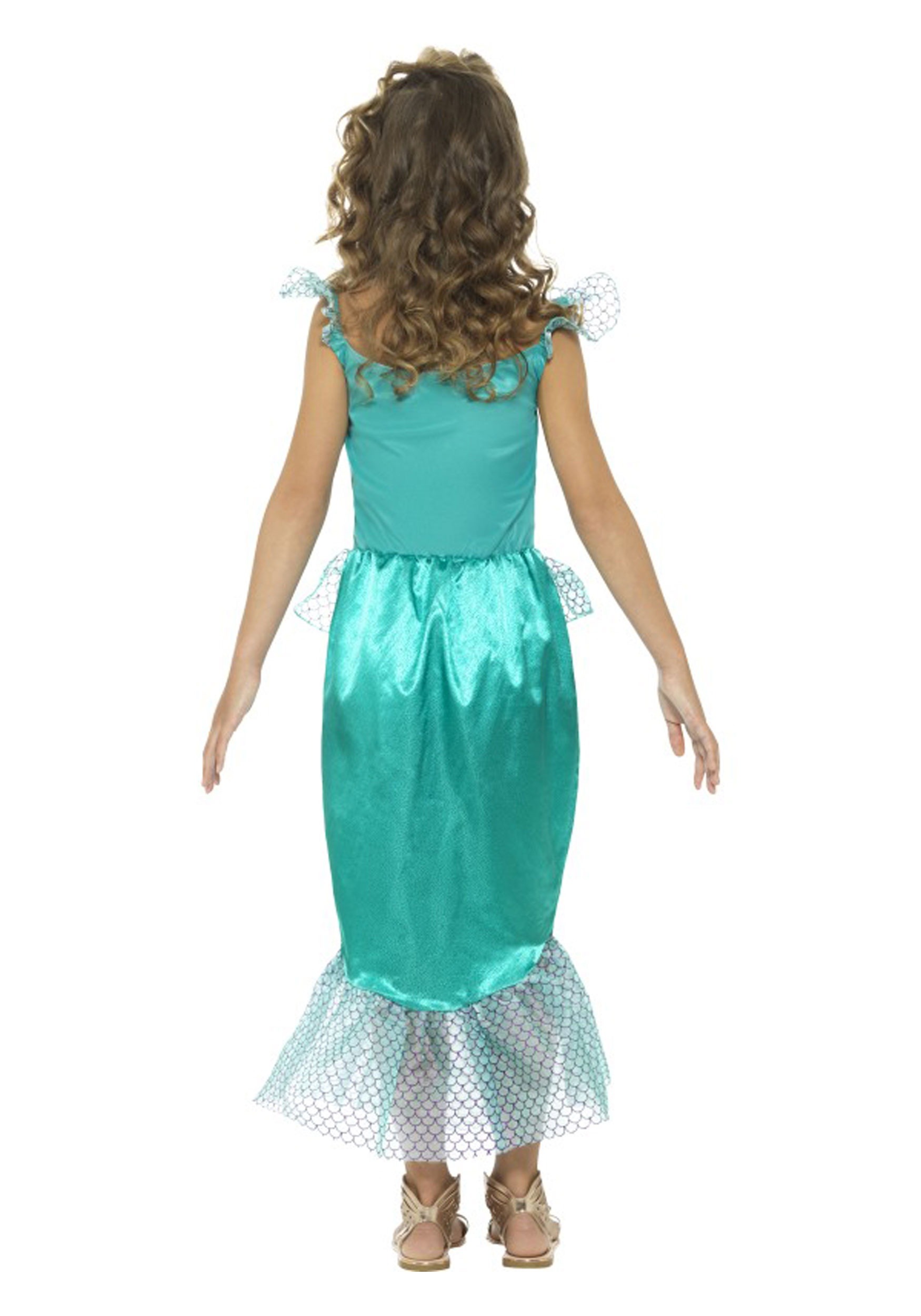 Ocean Mermaid Costume Dress for Girls