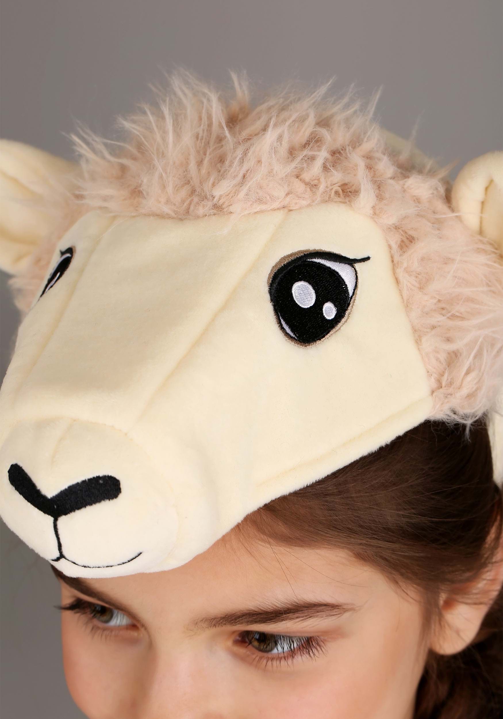 Plush Sheep Costume Headband 3 Plush Sheep Costume Headband