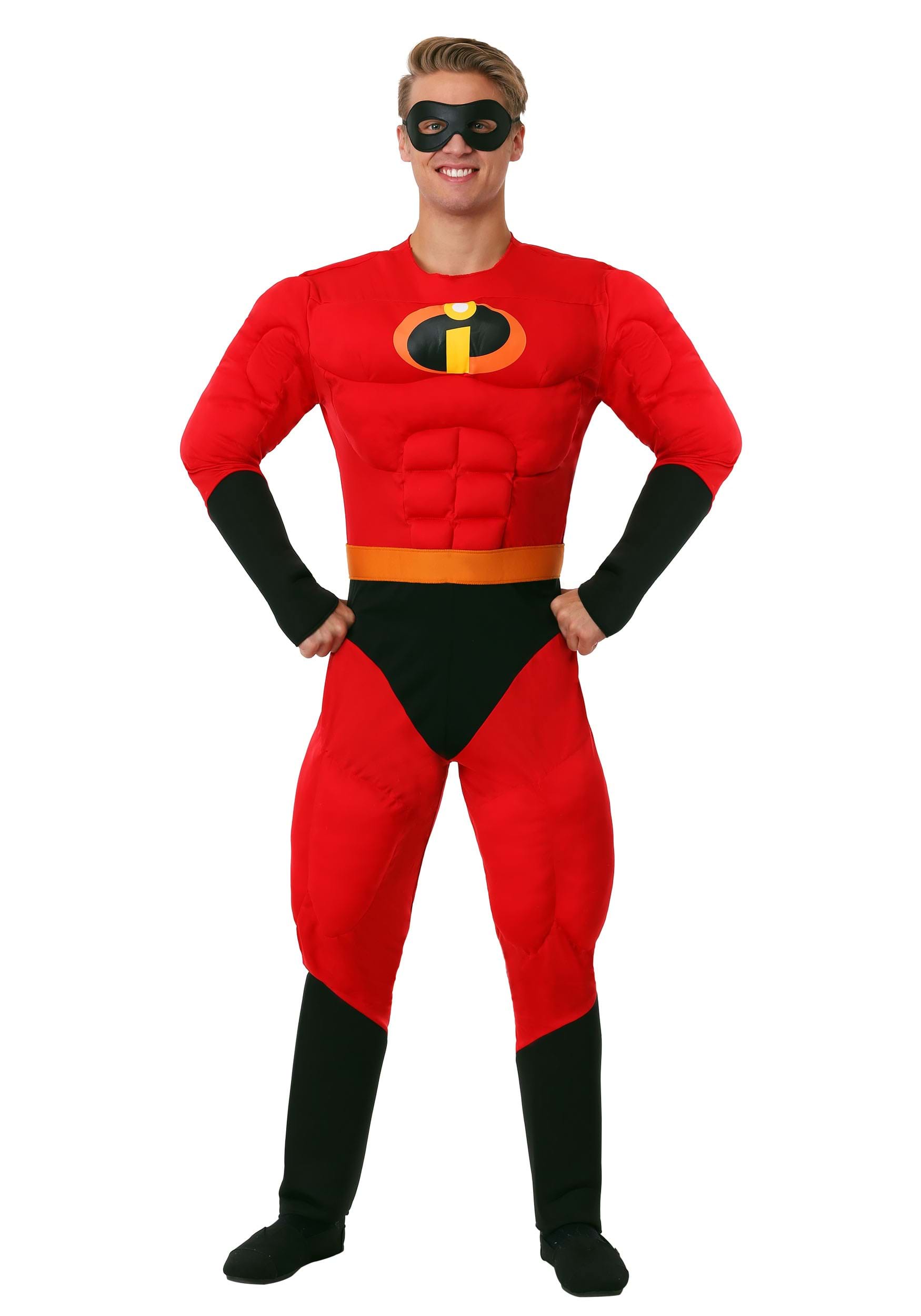 Deluxe Mr. Incredible Plus Size Muscle Costume for Adults