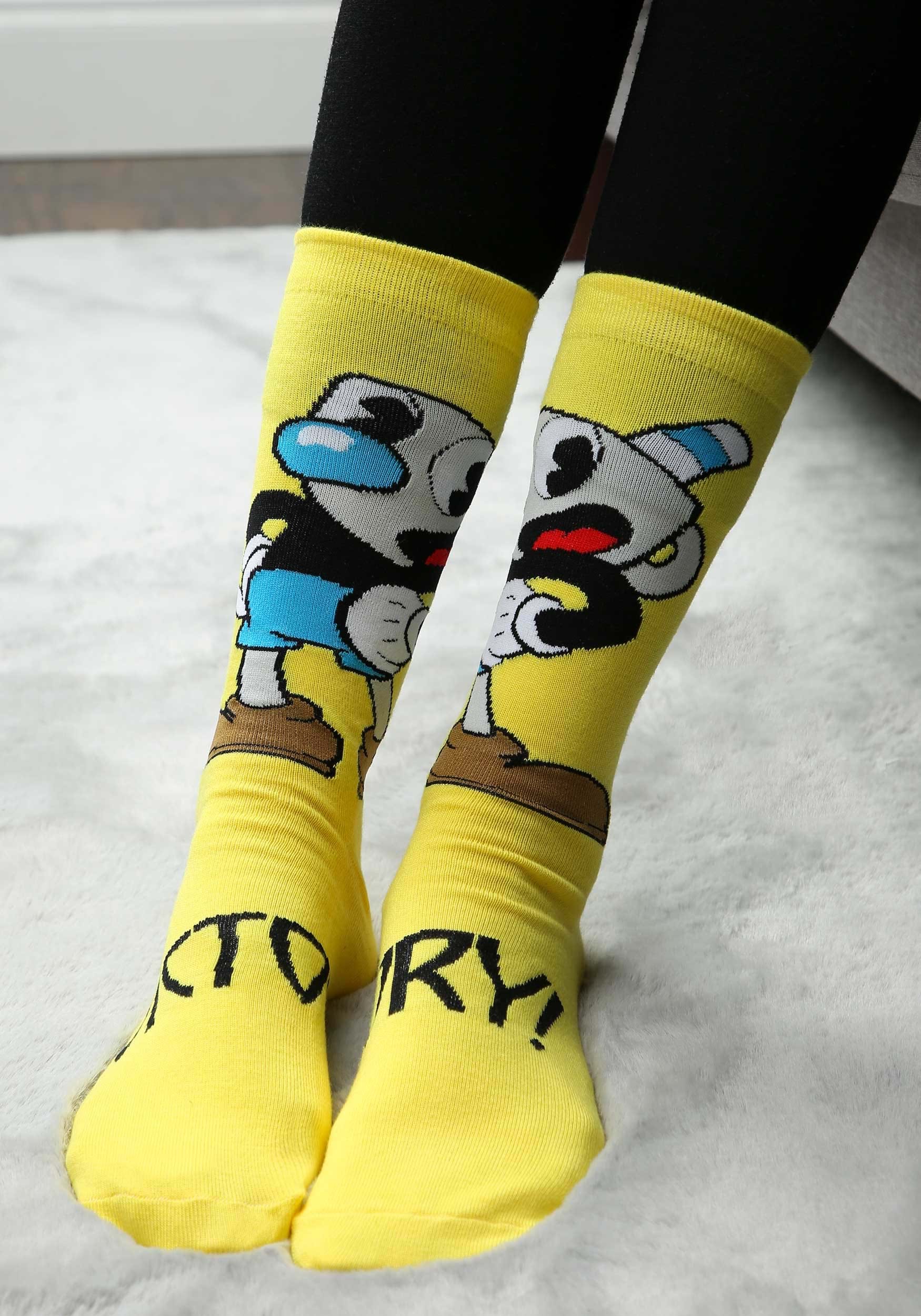Mugman Victory! Crew Socks