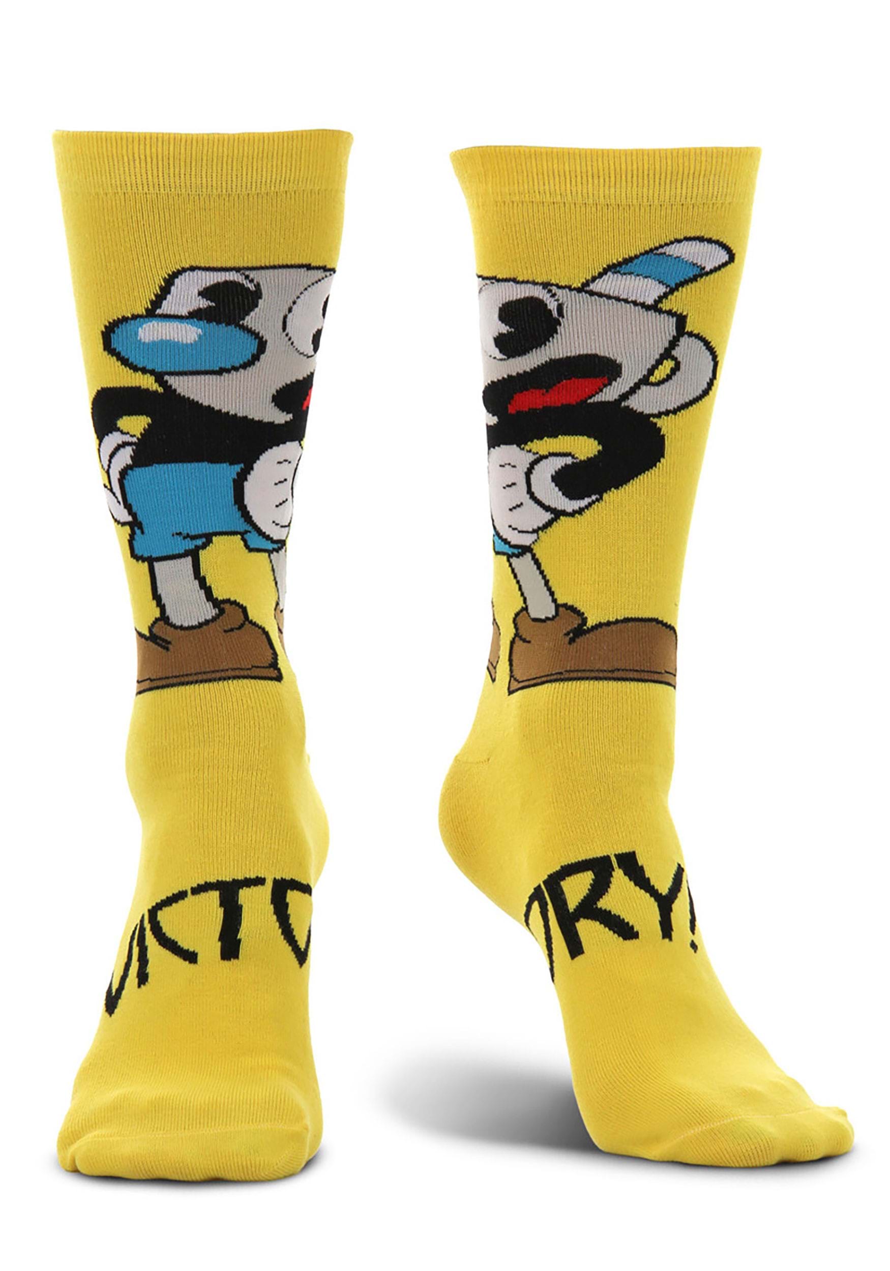 Mugman Victory! Crew Socks 4 Mugman Victory! Crew Socks