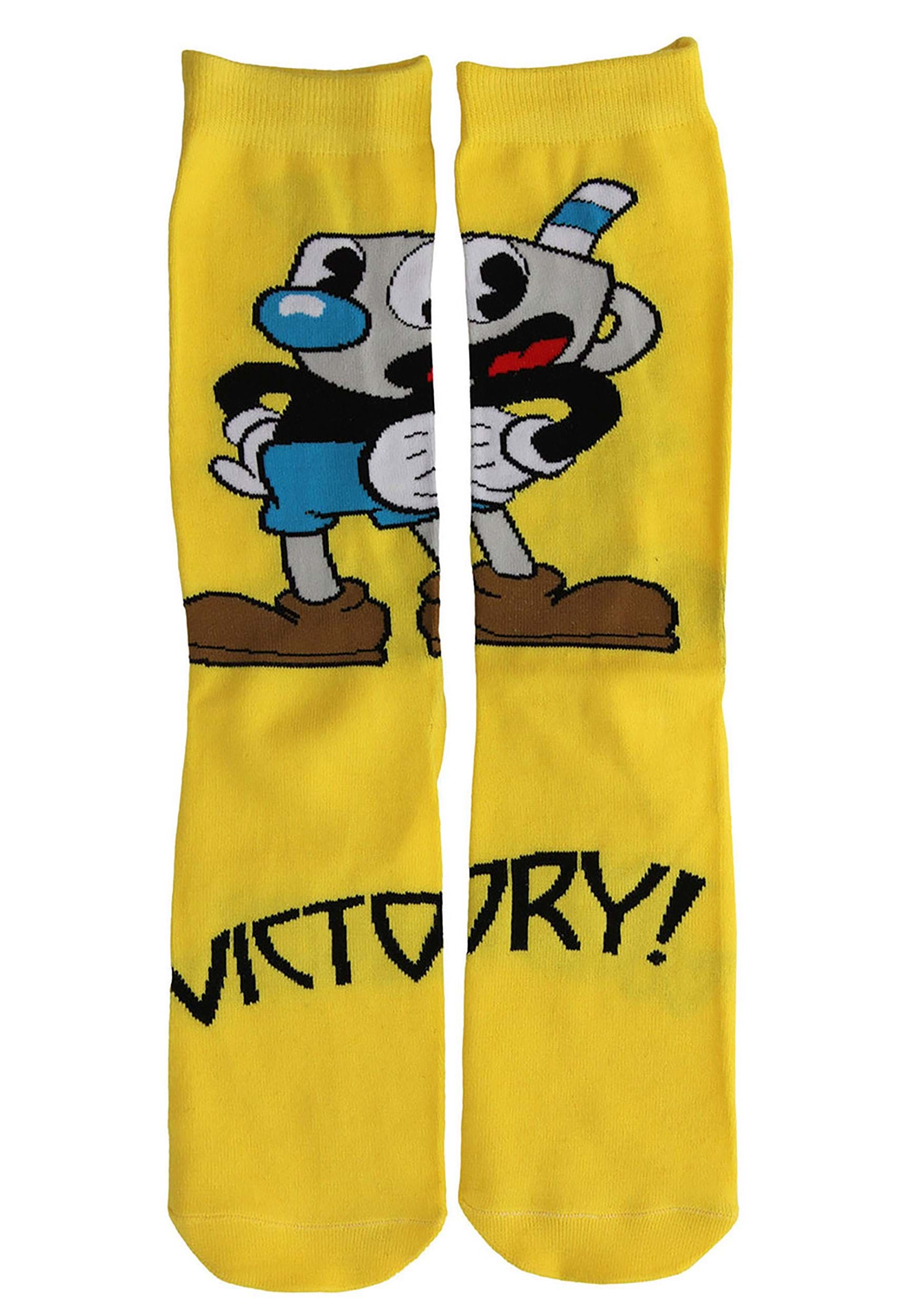 Mugman Victory! Crew Socks 6 Mugman Victory! Crew Socks