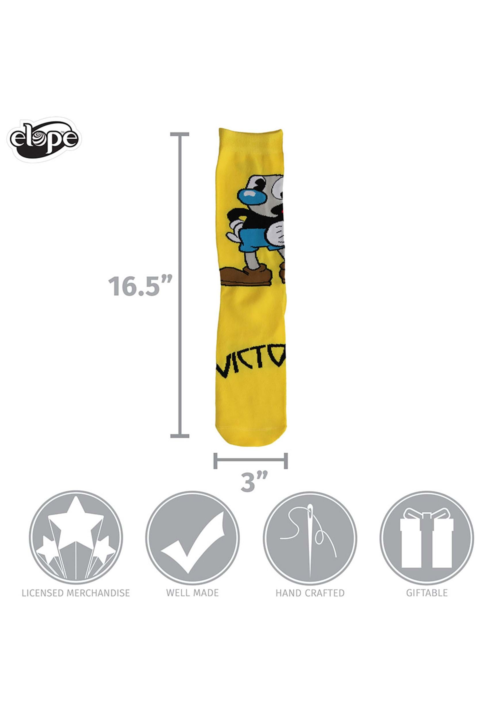 Mugman Victory! Crew Socks 7 Mugman Victory! Crew Socks