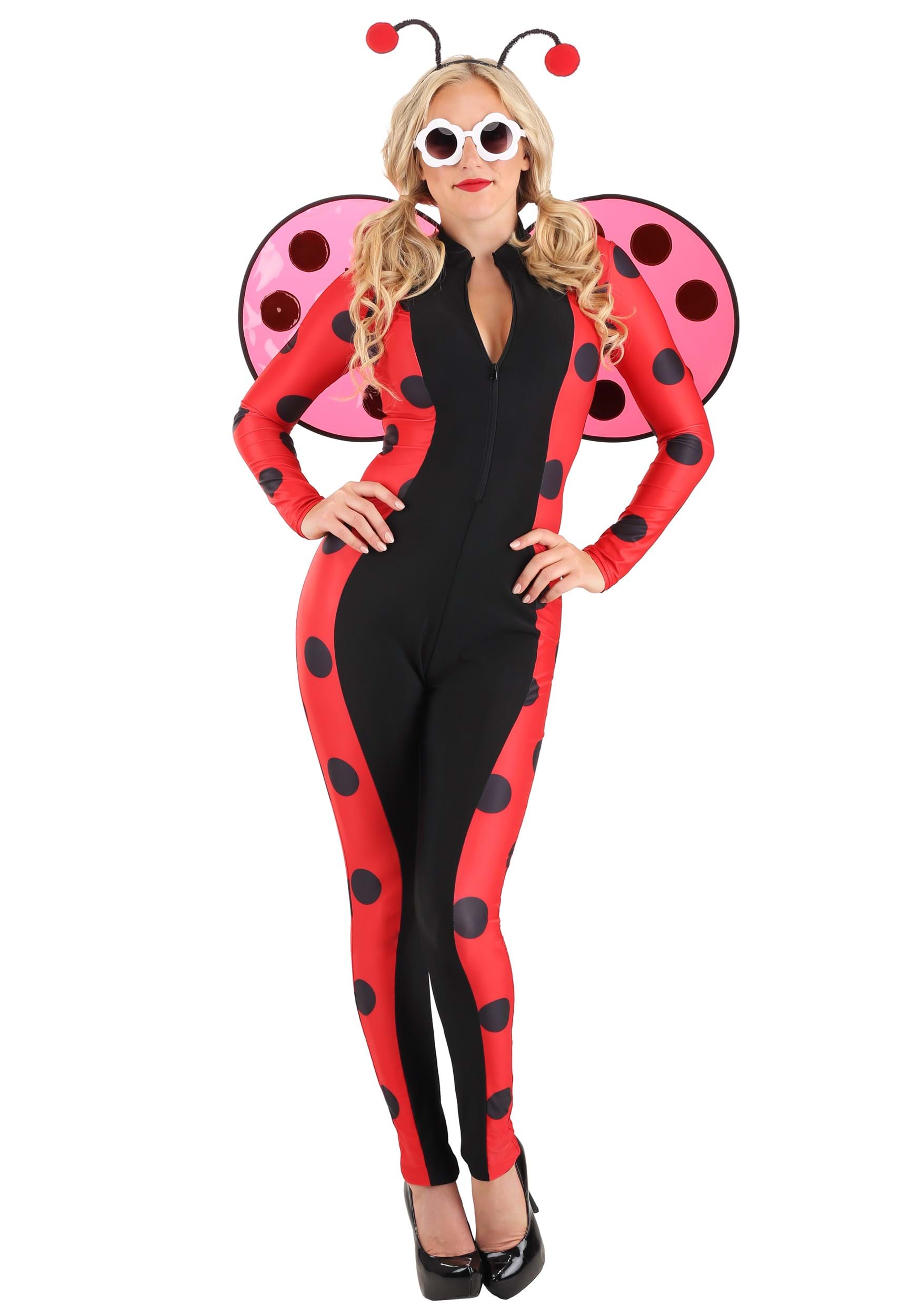 Women's Luscious Pink Ladybug Costume 1 Women's Luscious Pink Ladybug Costume