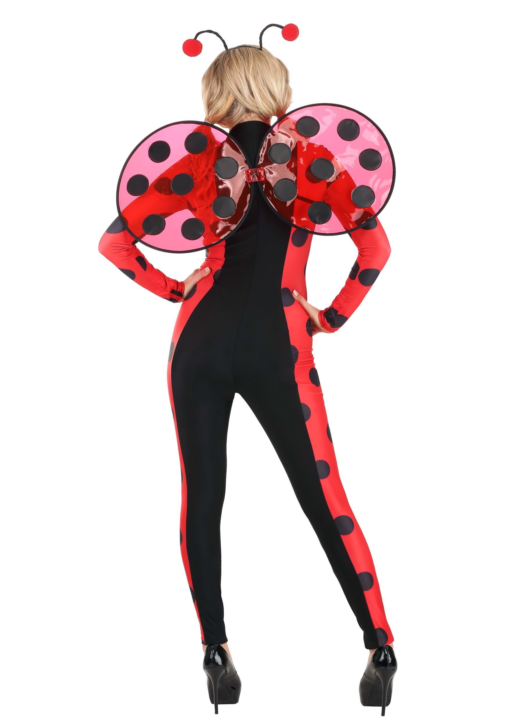 Women's Luscious Pink Ladybug Costume 2 Women's Luscious Pink Ladybug Costume
