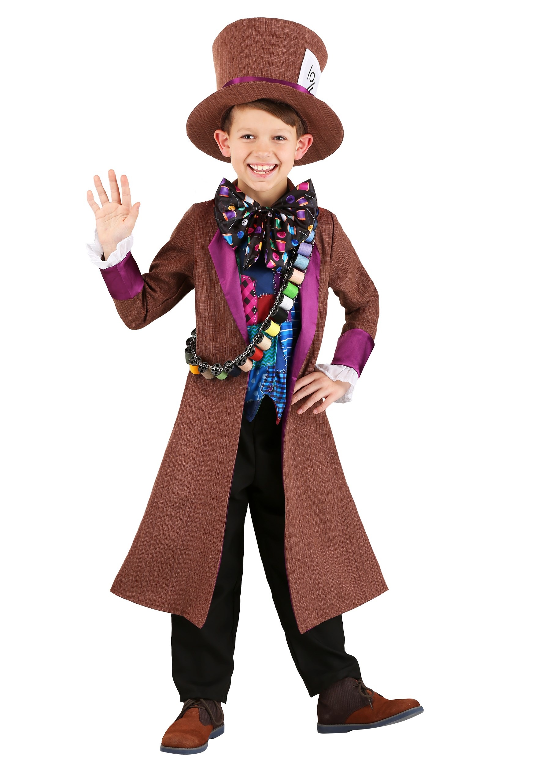 Kid's Wacky Mad Hatter Costume 1 Kid's Wacky Mad Hatter Costume