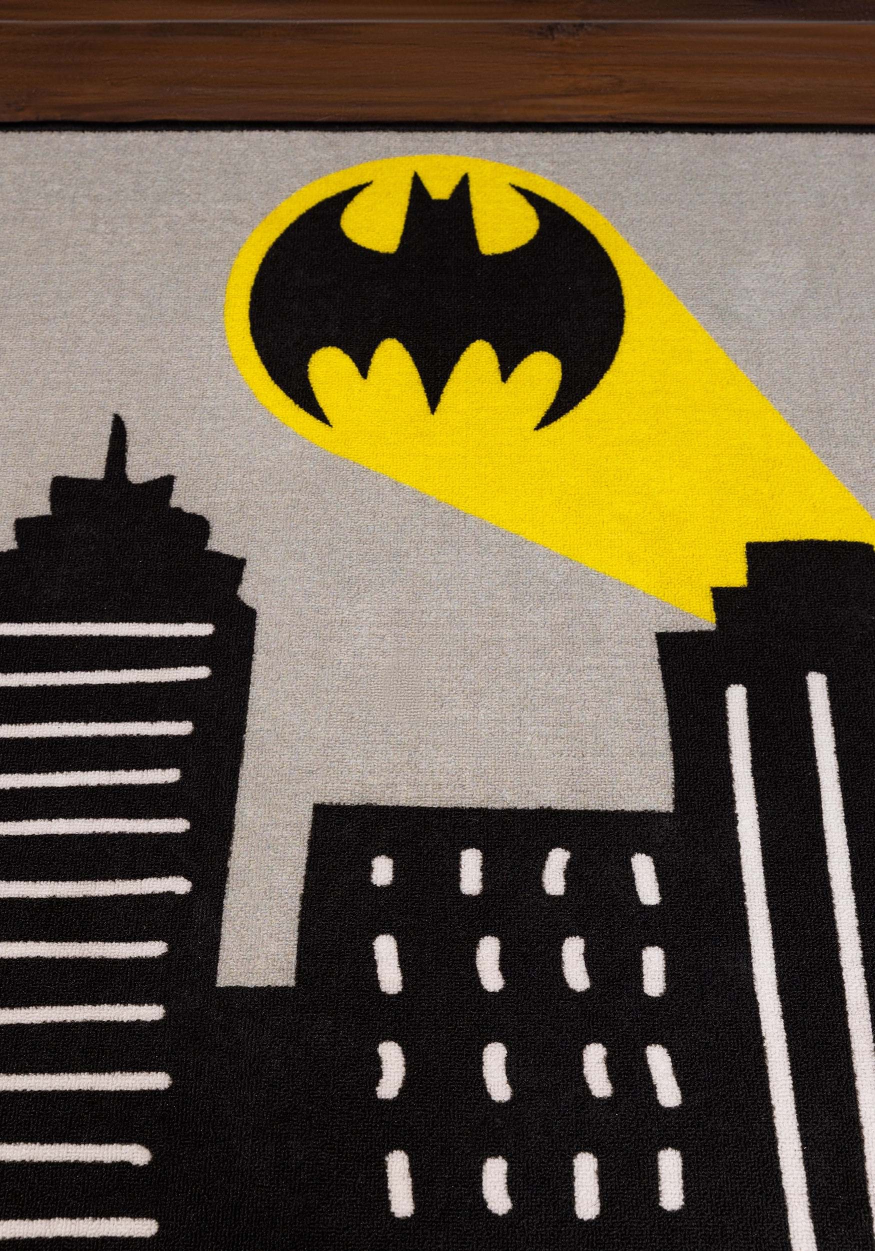 Batman Gotham City Print Rug 3 Batman Gotham City Print Rug