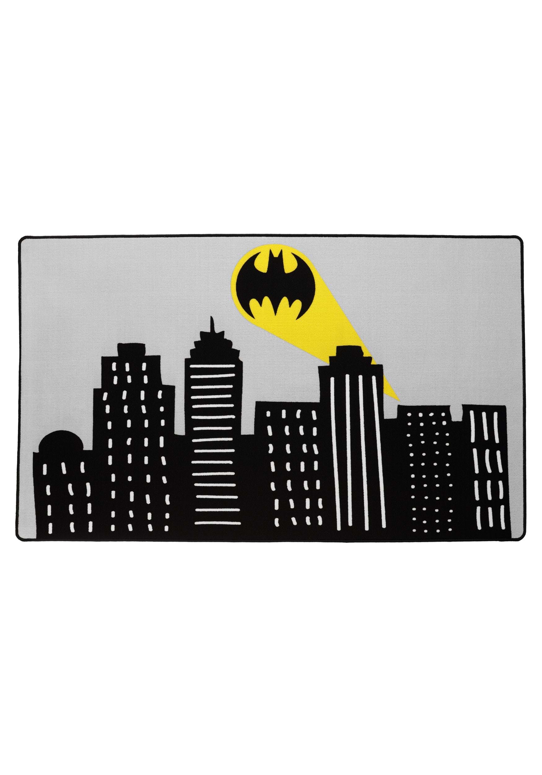 Batman Gotham City Print Rug 4 Batman Gotham City Print Rug