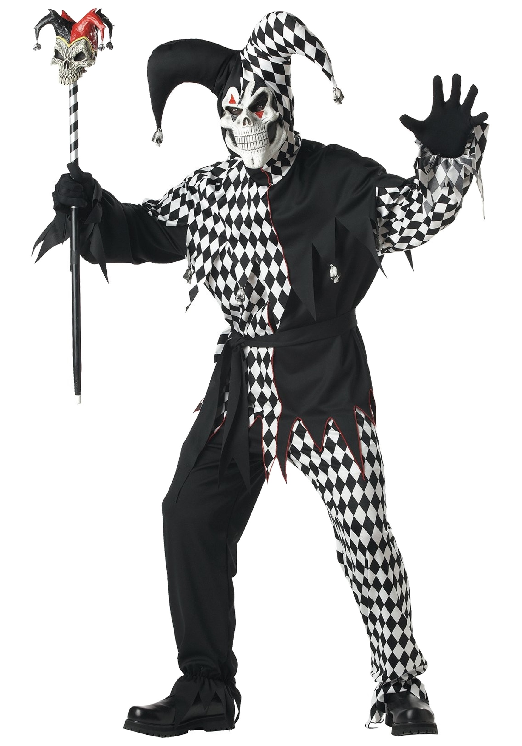 Adult Dark Jester Costume 1 Adult Dark Jester Costume