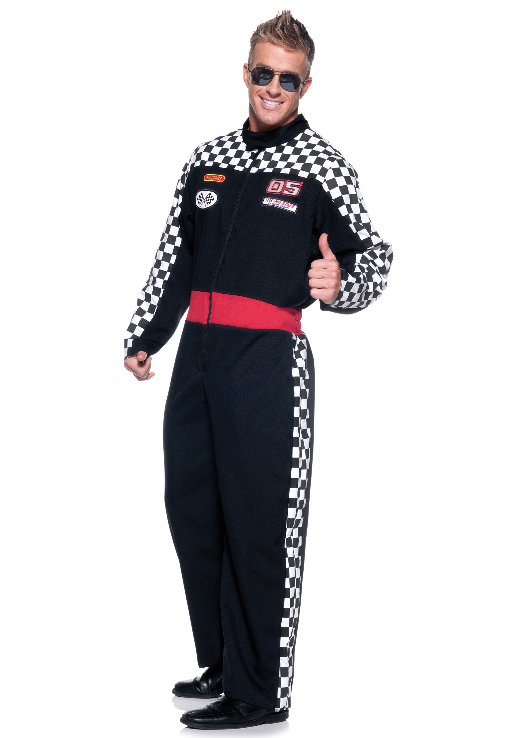 Race Car Driver Plus Size Costume for Men 1 Race Car Driver Plus Size Costume for Men