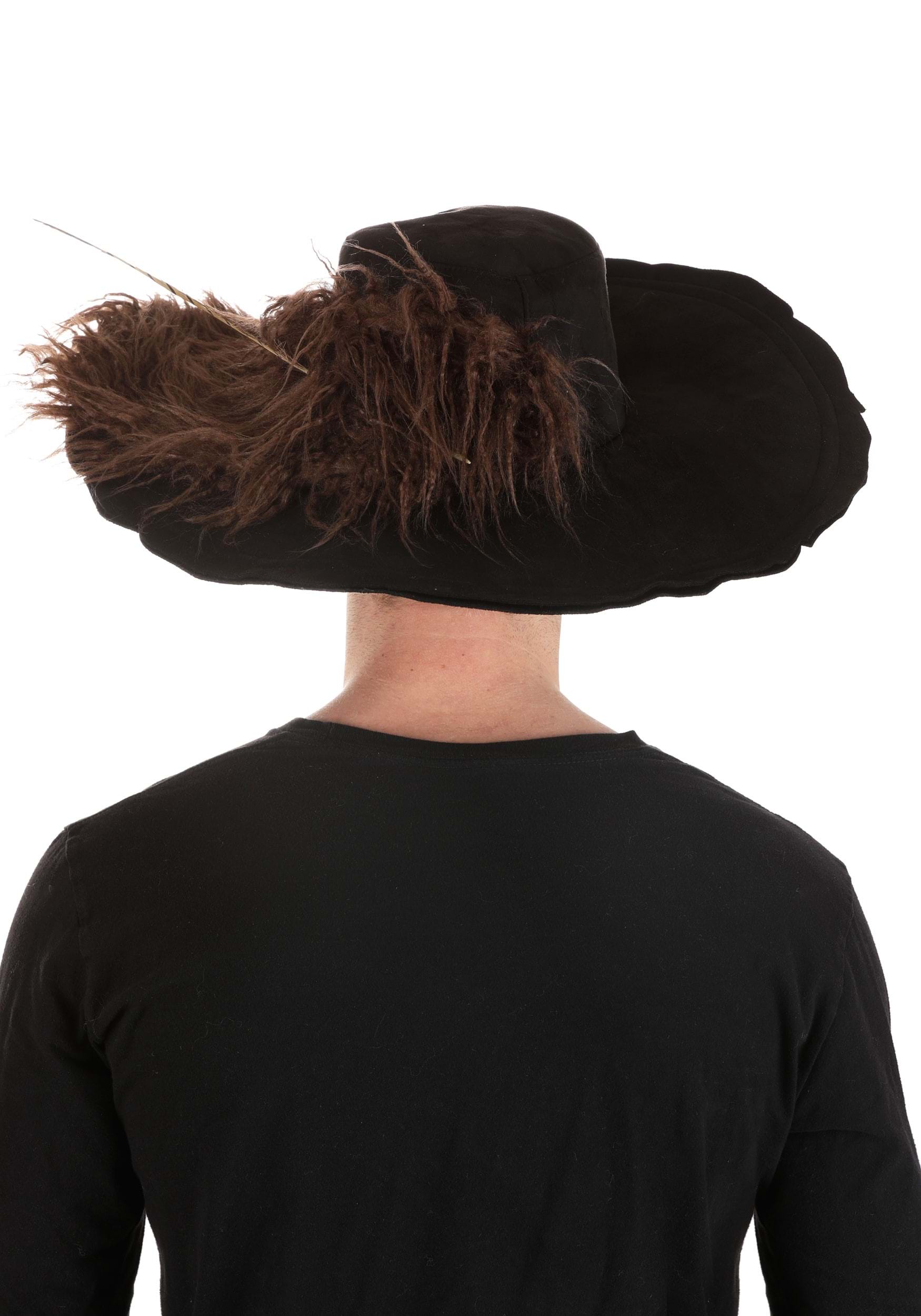 Disney Pirates of the Caribbean Barbossa Pirate Hat with Feather for Adults