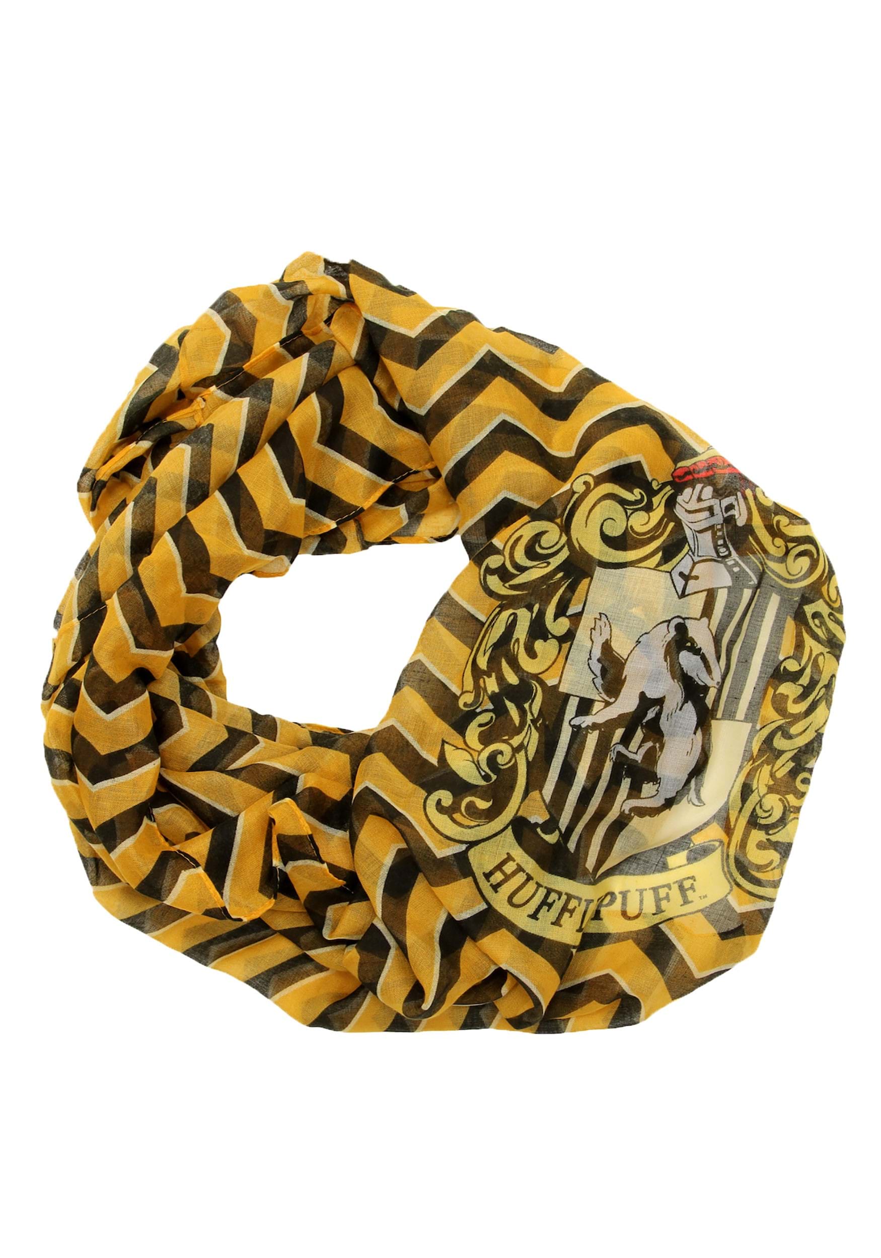 Harry Potter Lightweight Hufflepuff Crest Infinity Scarf