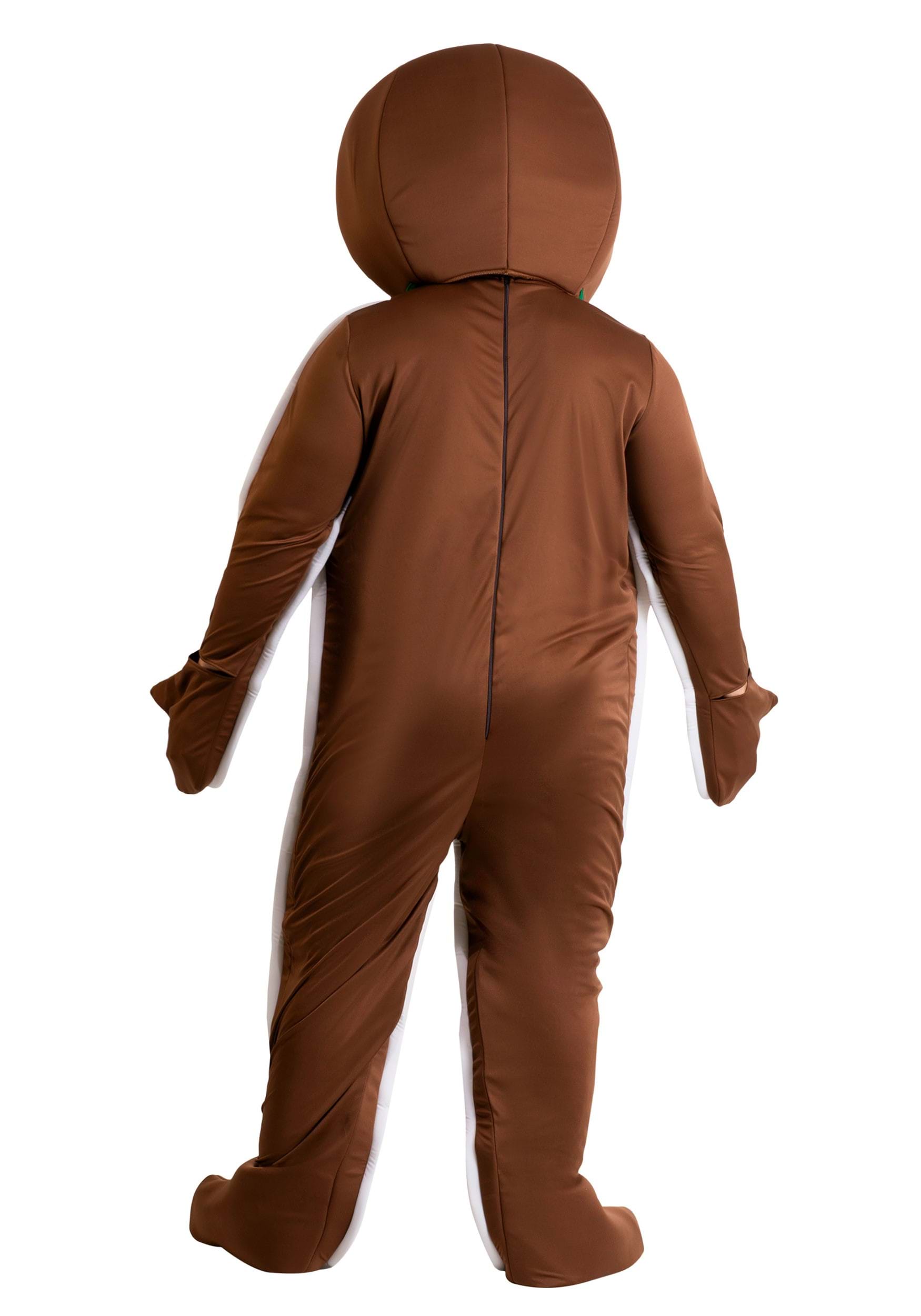 Plus Sized Iced Gingerbread Man Costume for Adults