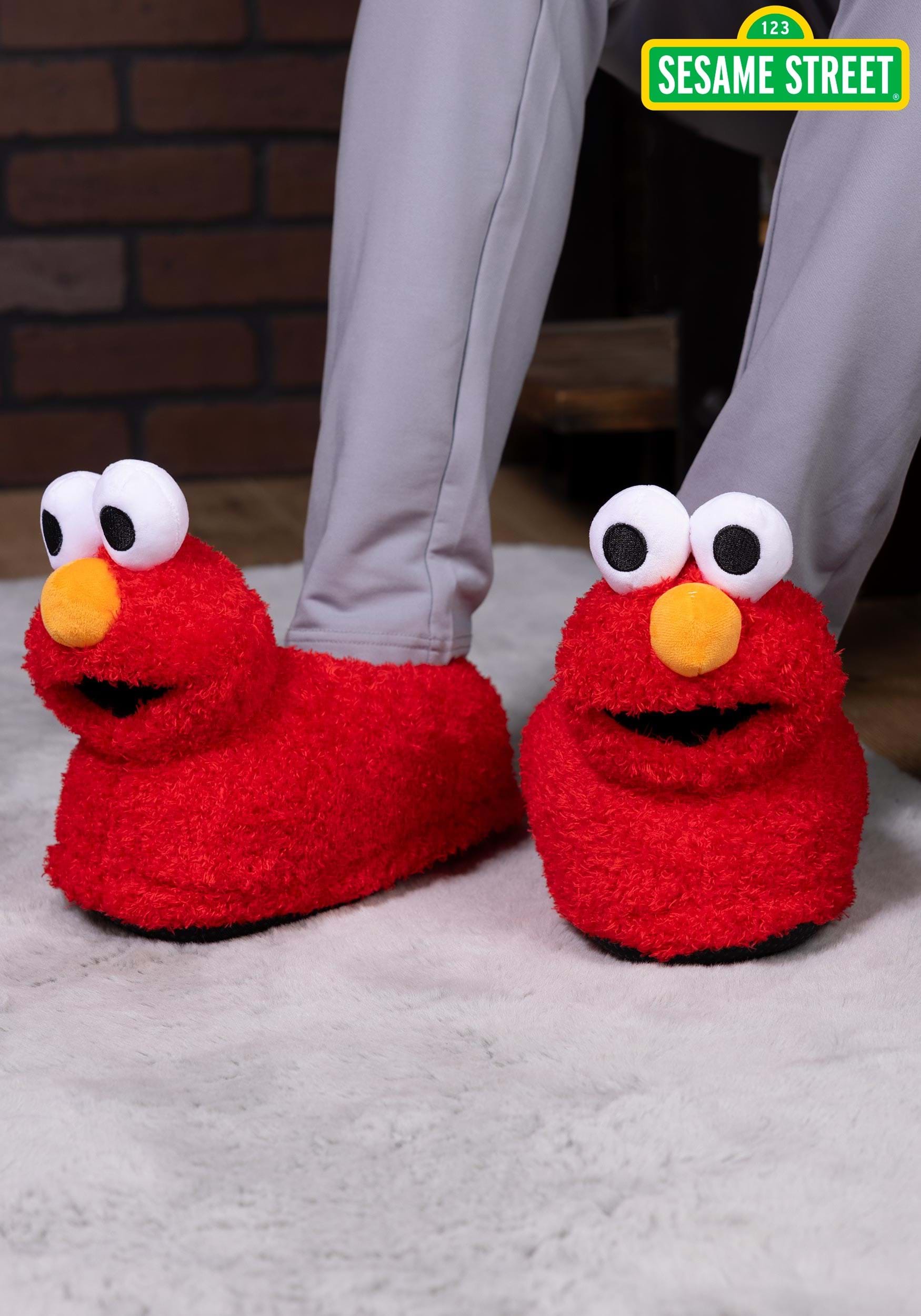 Elmo Plush Slippers for Adults