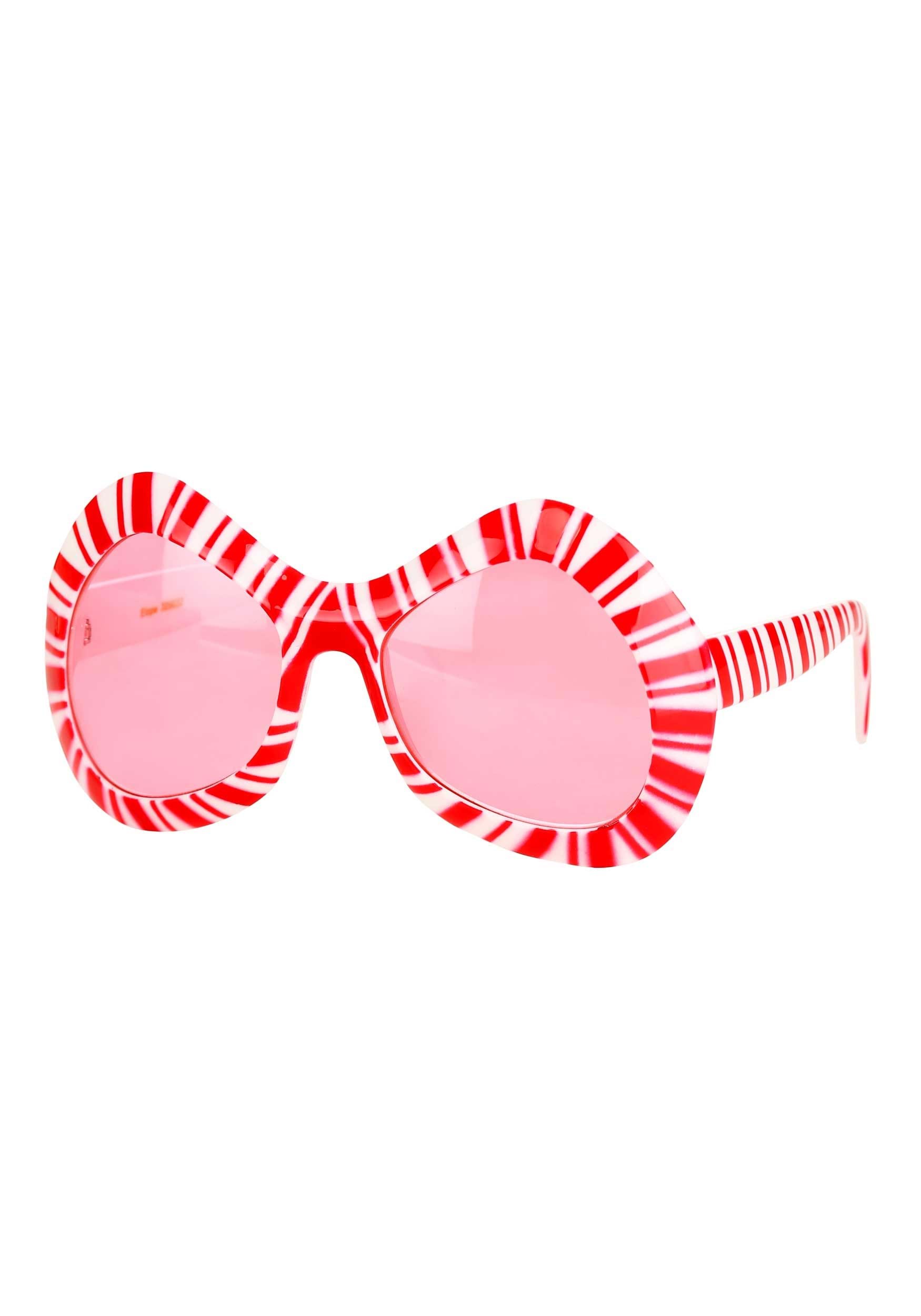 Mod Candy Cane Costume Glasses 1 Mod Candy Cane Costume Glasses