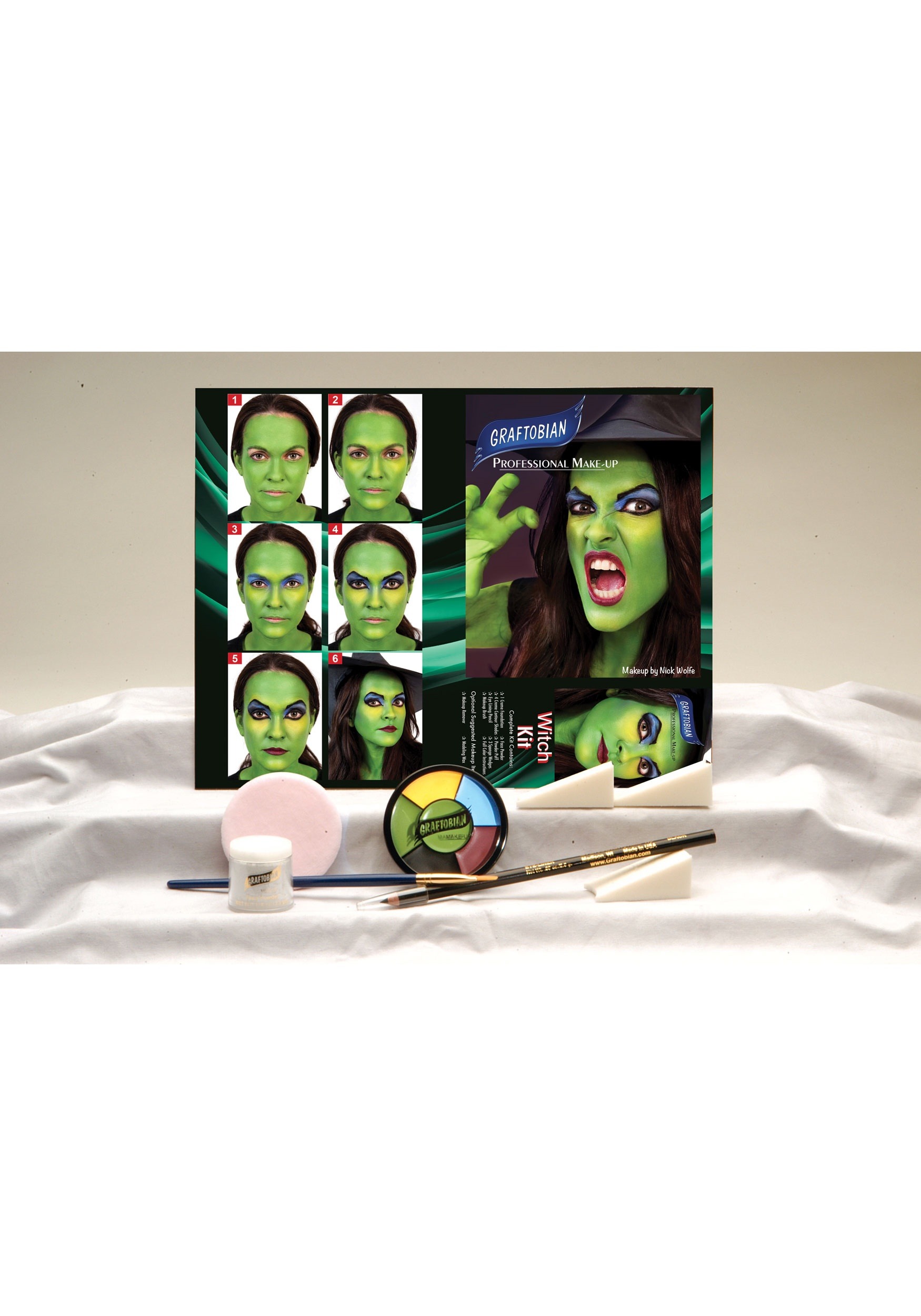 Graftobian Deluxe Witch Makeup Costume Kit