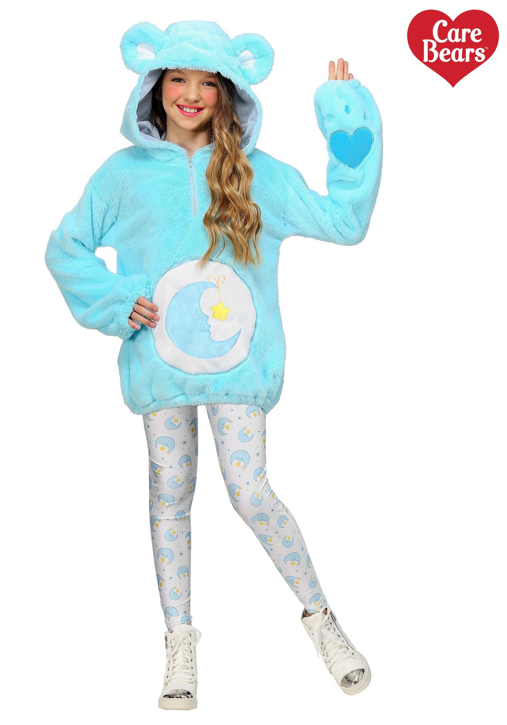 Care Bears Deluxe Bedtime Bear Hoodie Tween Costume 1 Care Bears Deluxe Bedtime Bear Hoodie Tween Costume