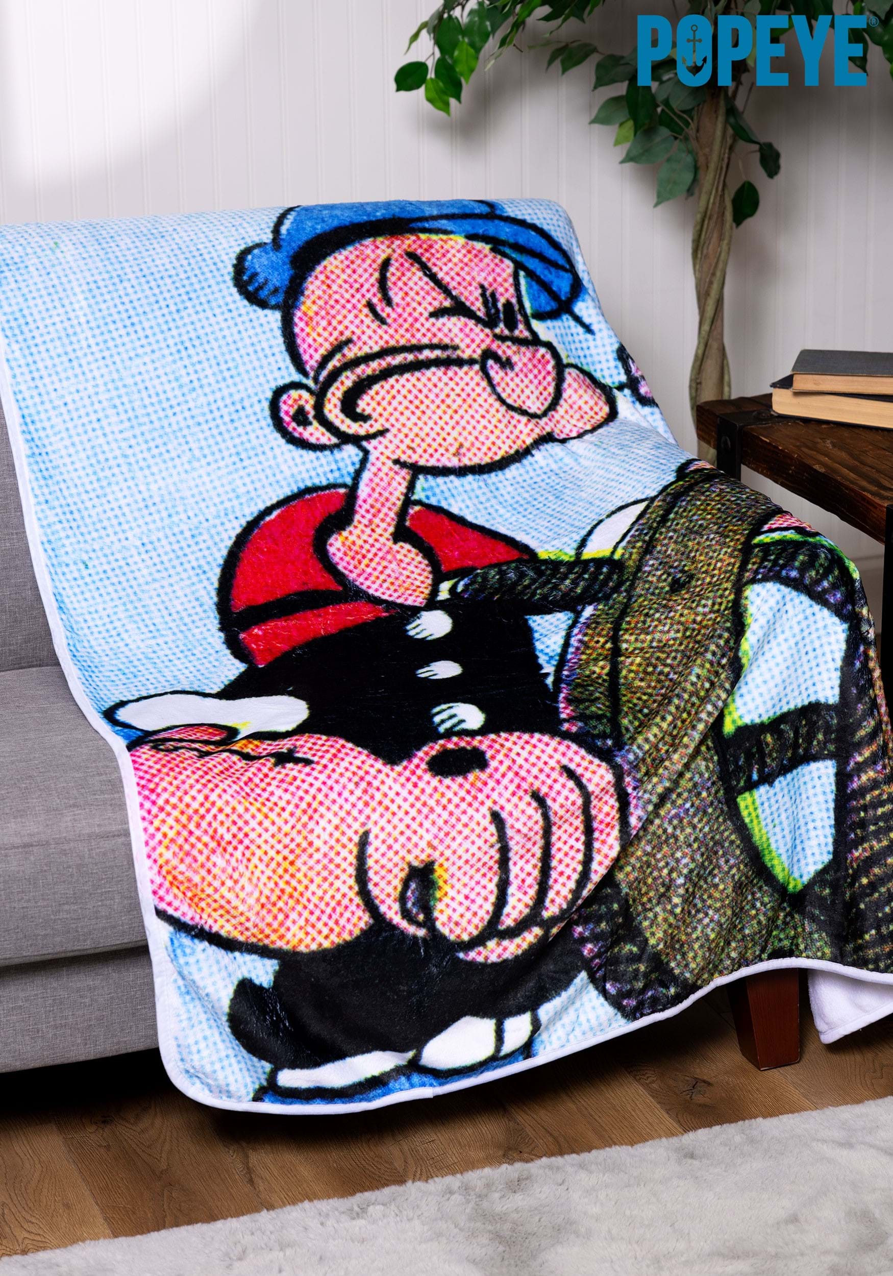 Popeye 60x48 Comfy Throw Blanket