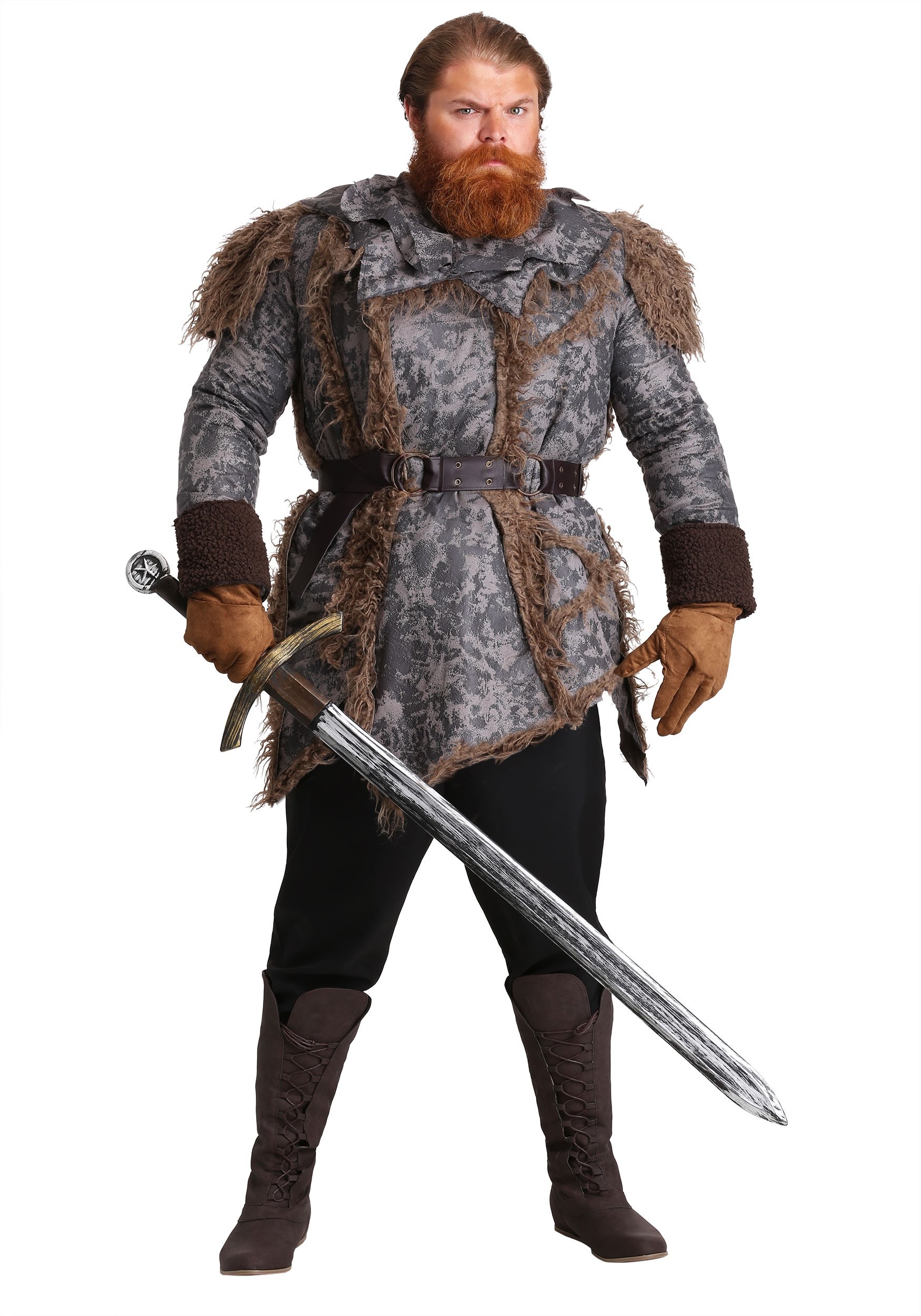 Men's Wild Warrior Costume 1 Men's Wild Warrior Costume