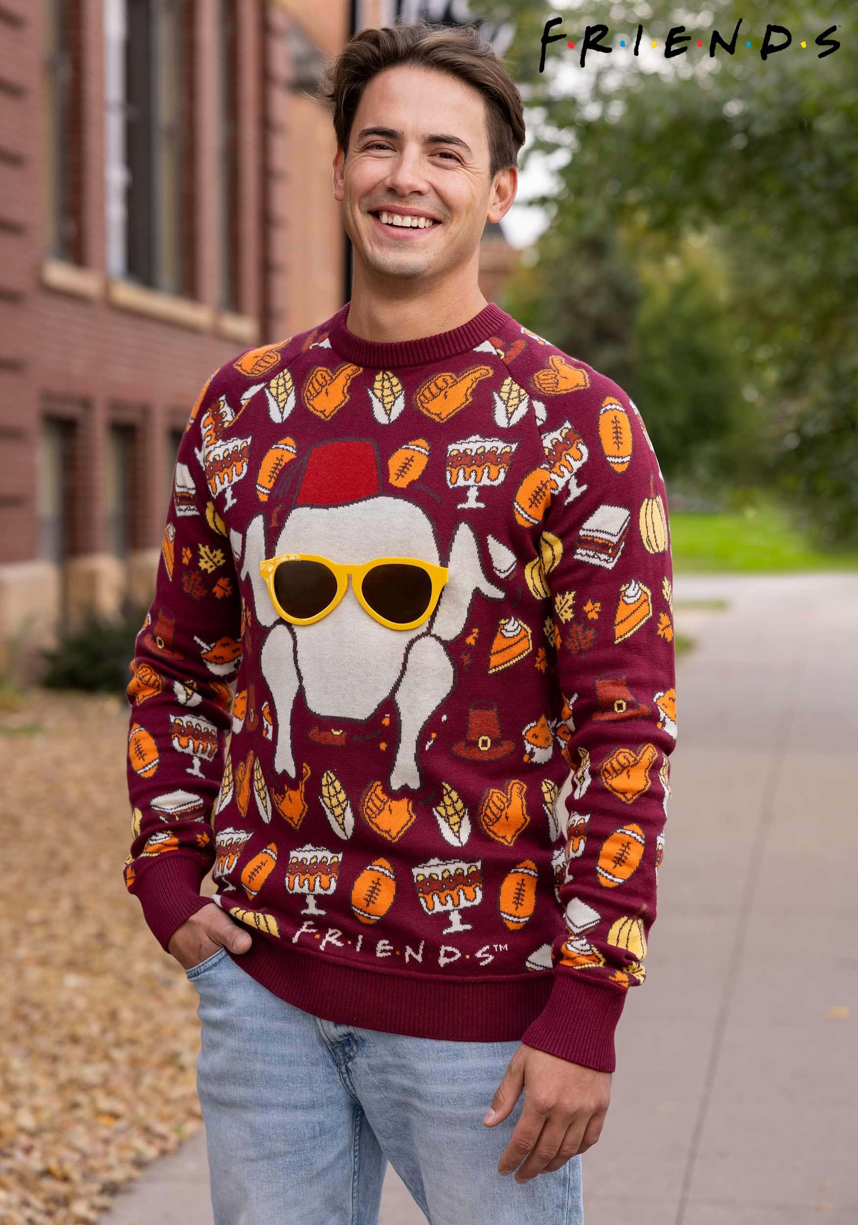 Friends Thanksgiving Sweater for Adults