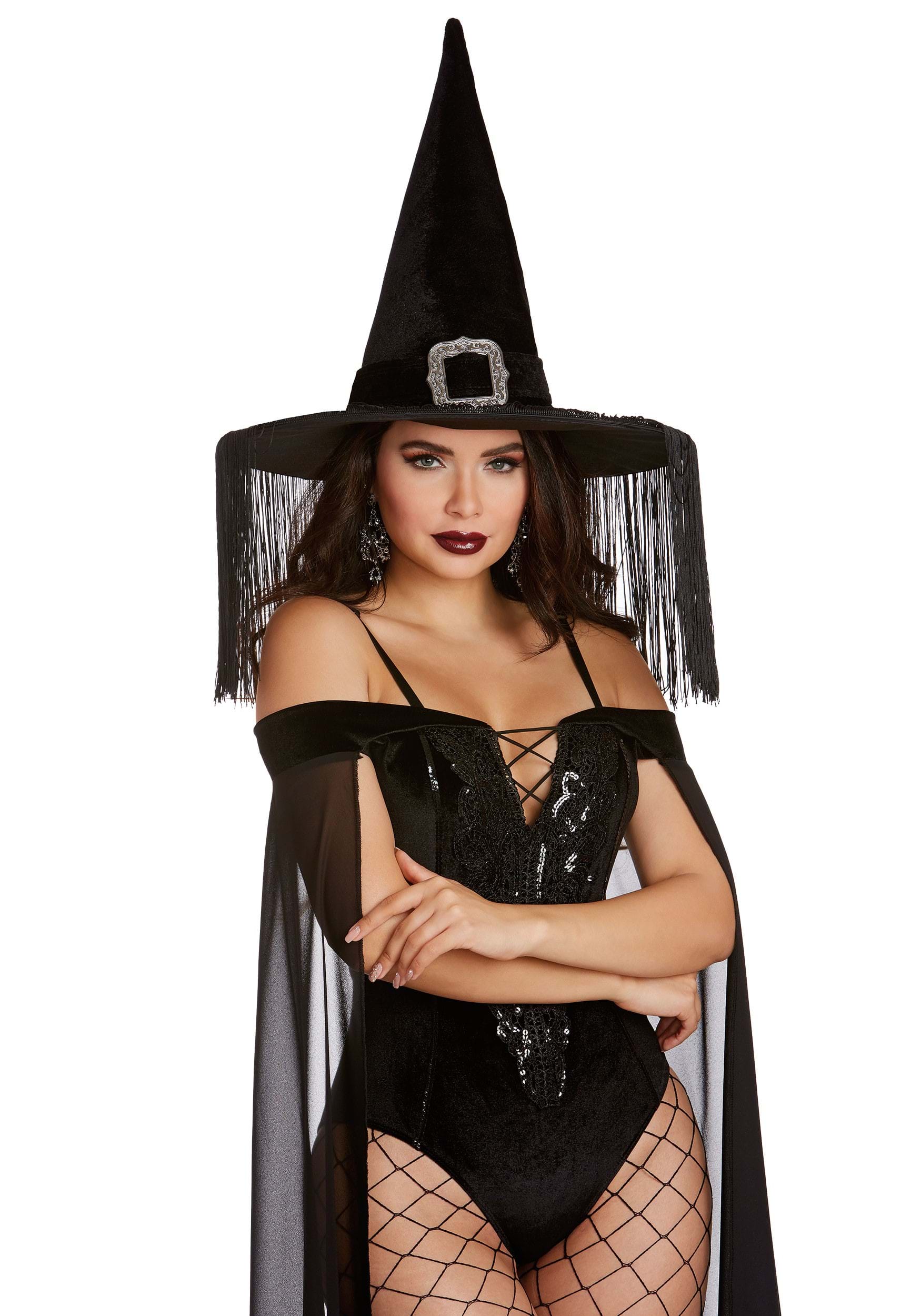 Wicked Black Witch Hat for Women