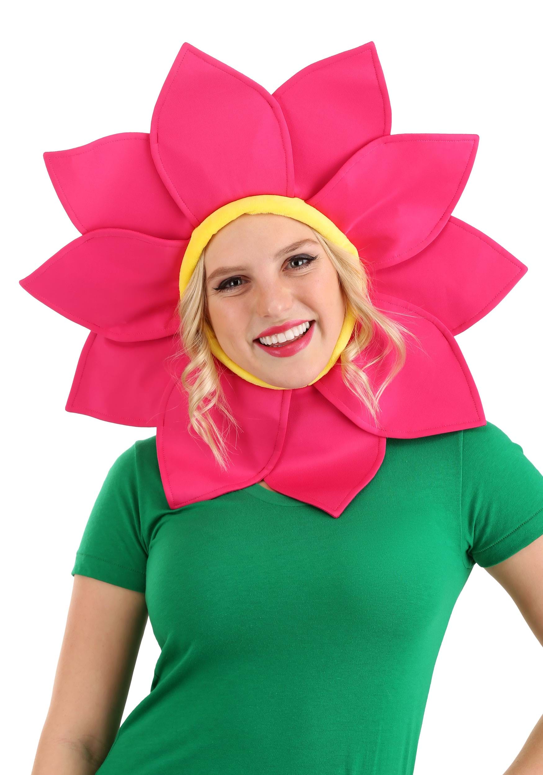 Pink Daisy Costume Flower Headpiece 1 Pink Daisy Costume Flower Headpiece
