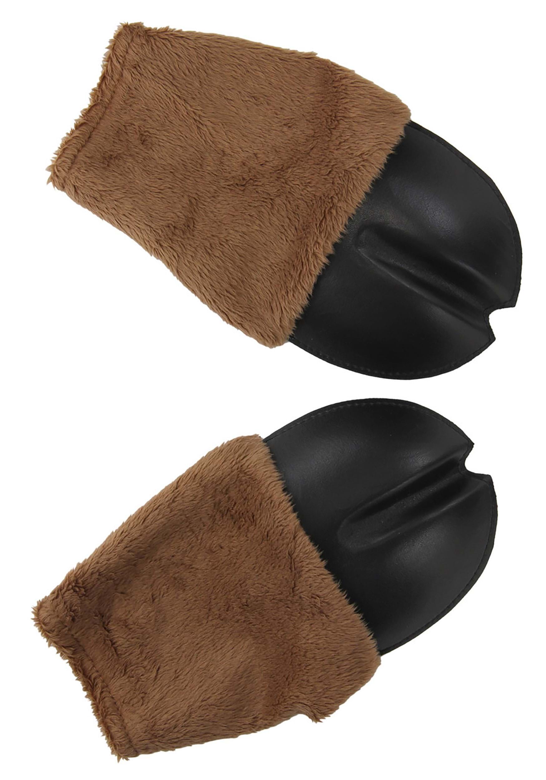 Front Hooves Costume Brown Deer Gloves
