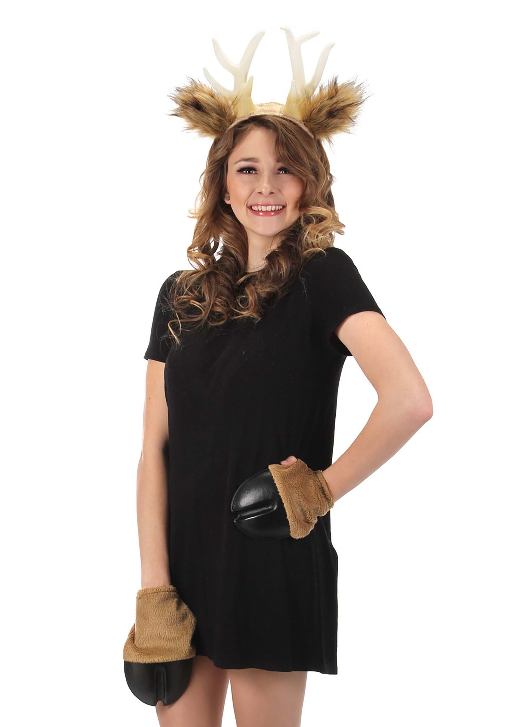 Front Hooves Costume Brown Deer Gloves