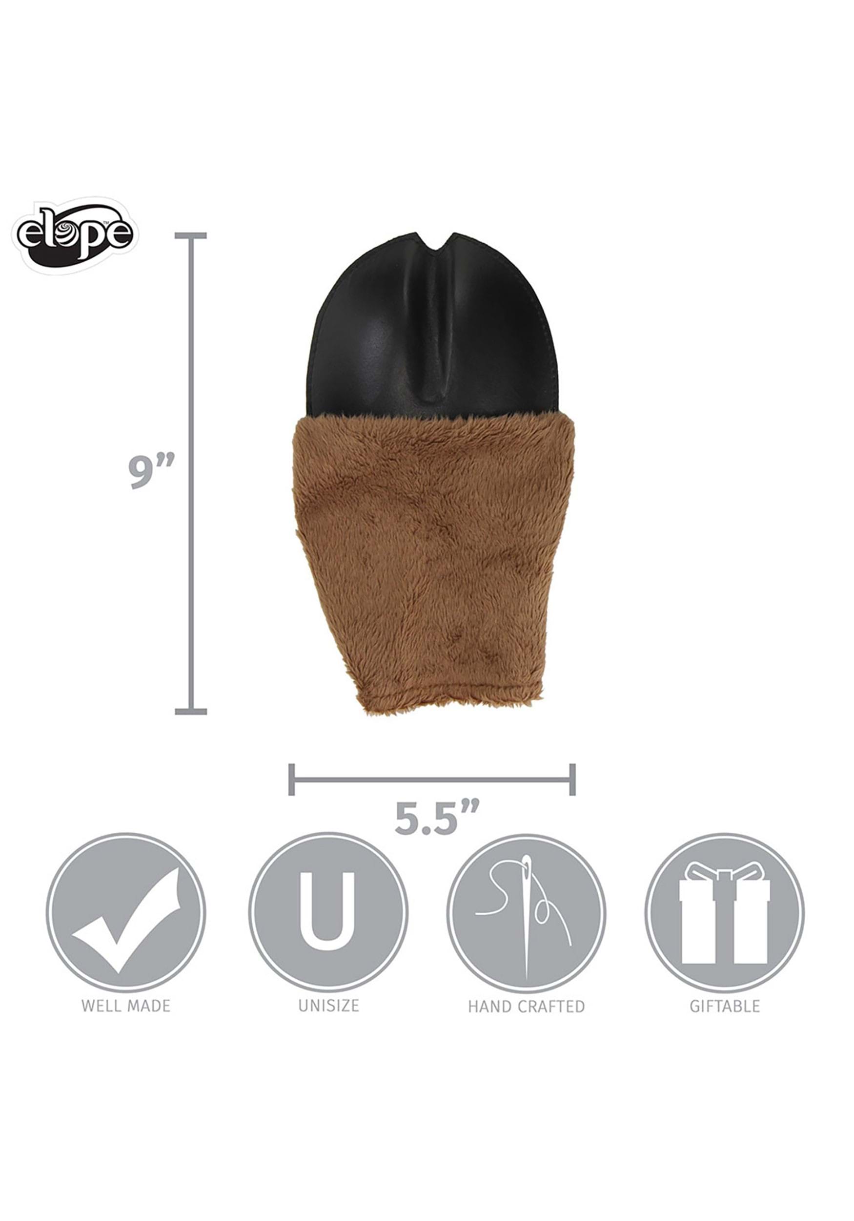 Front Hooves Costume Brown Deer Gloves