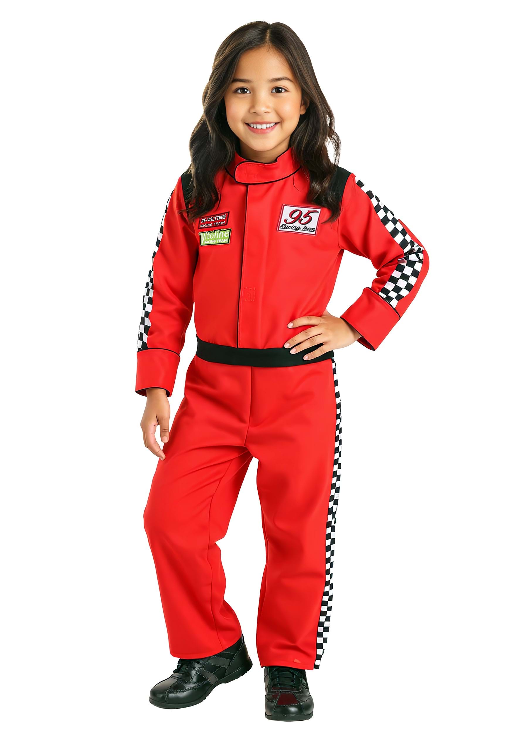 Red Racer Jumpsuit Kid's Costume