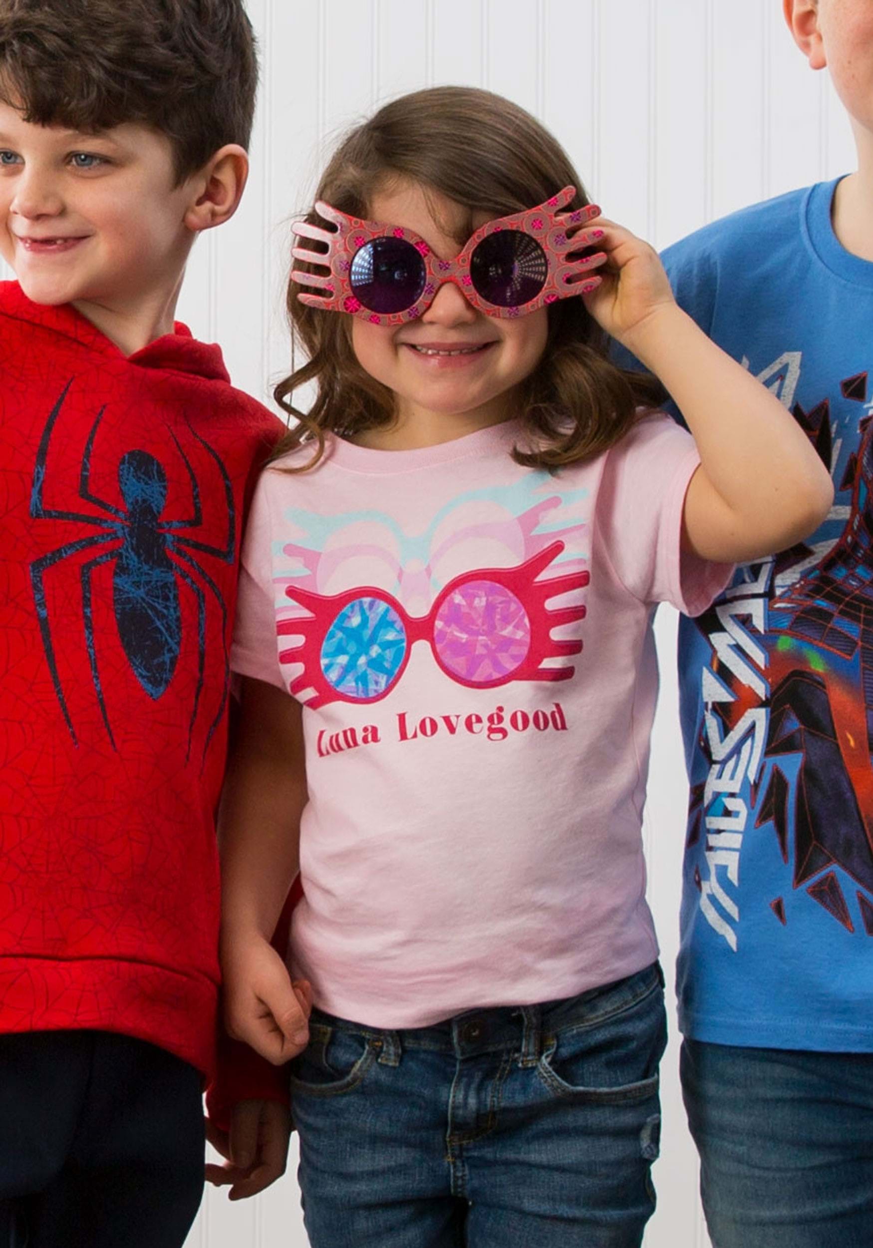 Luna Lovegood Glasses Pink T-Shirt for Girls