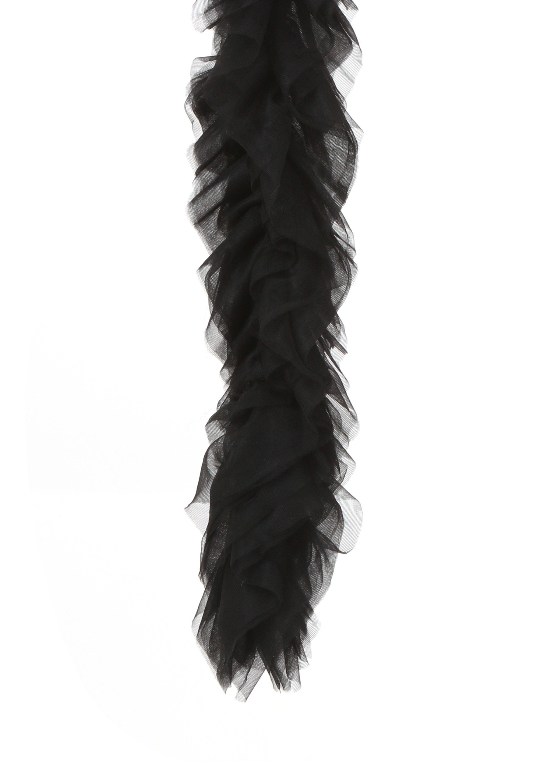 Kid's Featherless Black Tulle Boa
